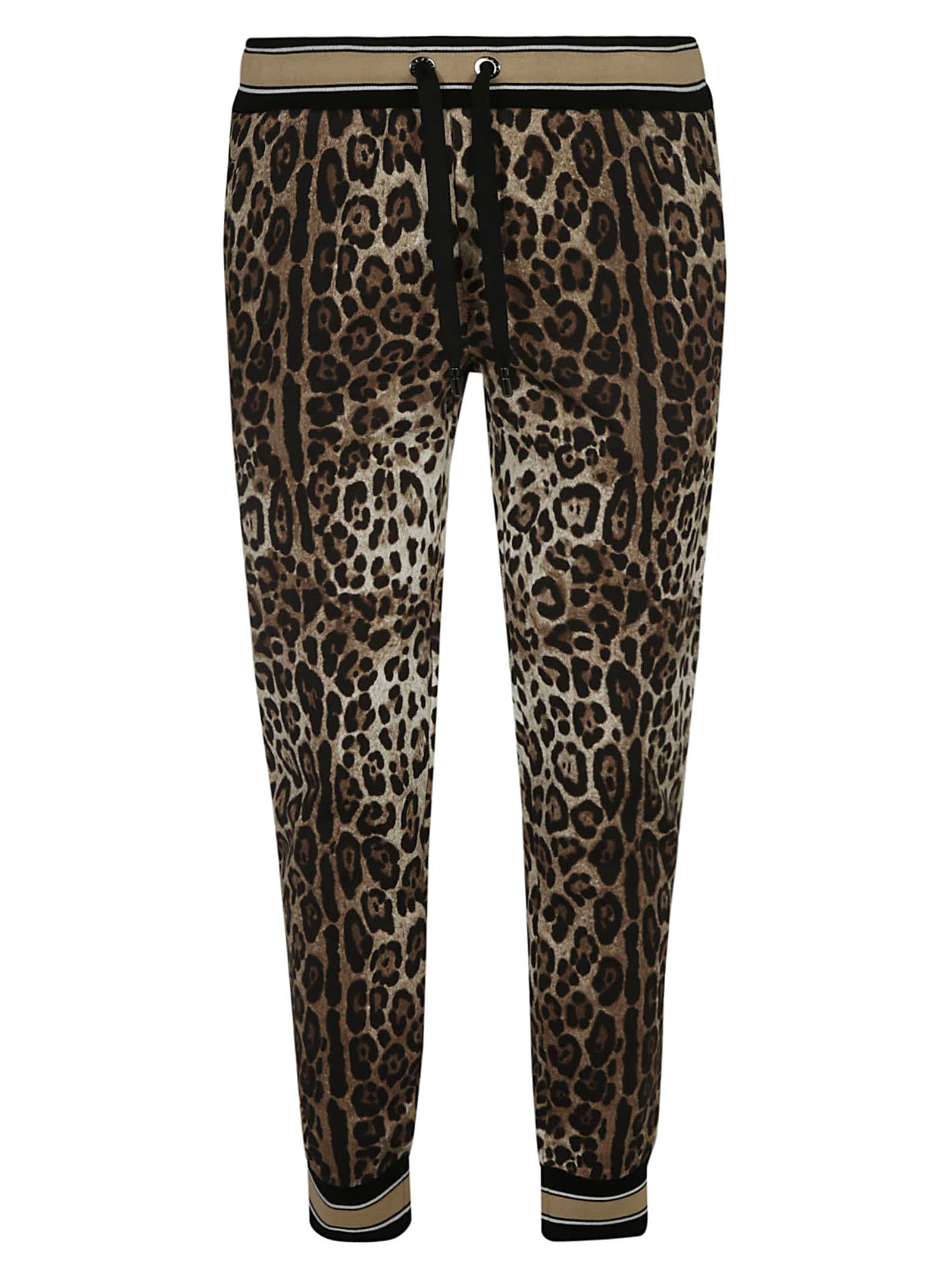Dolce & Gabbana Leo Print Drawstring Waist Track Pants