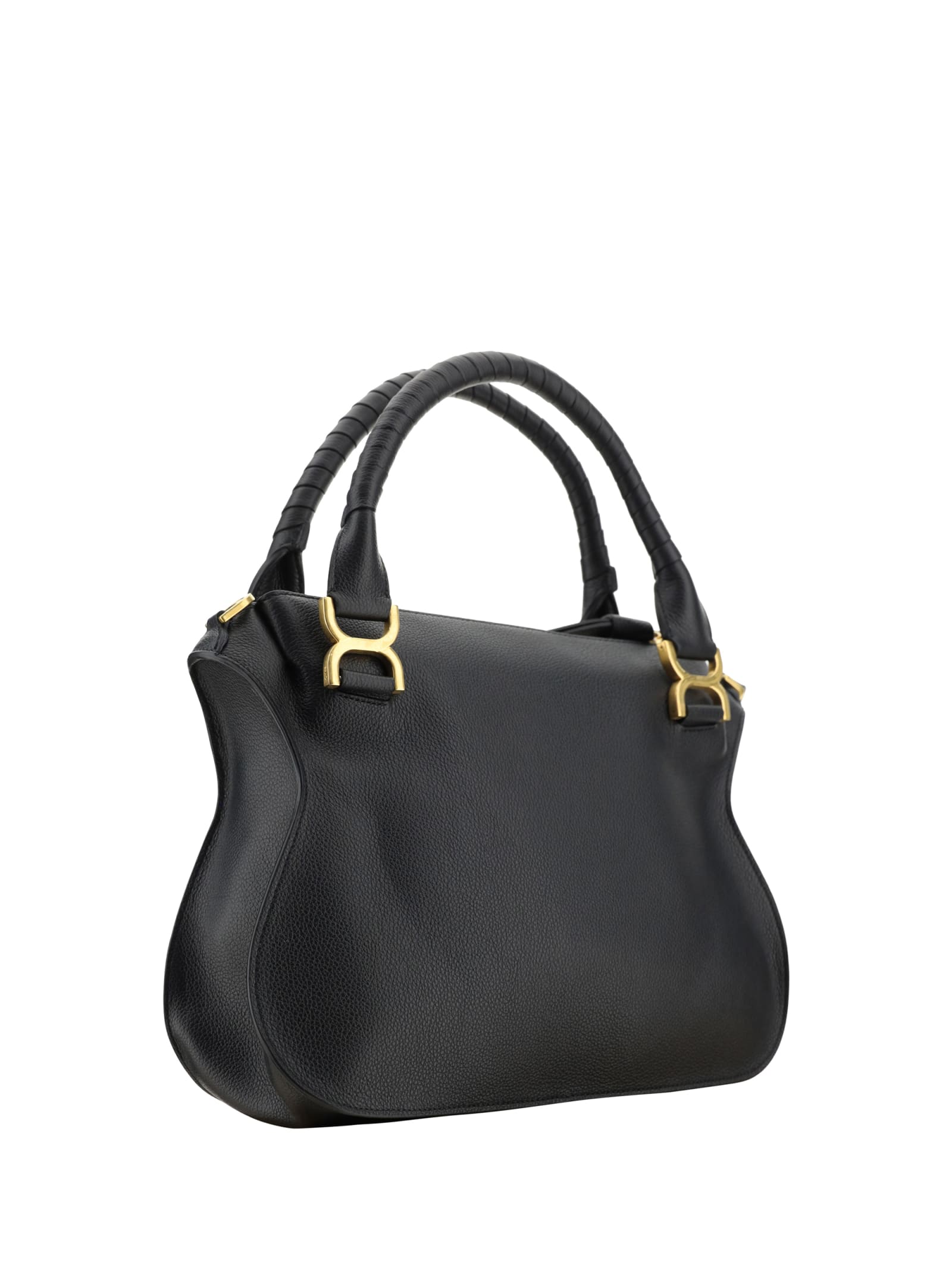 Shop Chloé Marcie Handbag In Nero