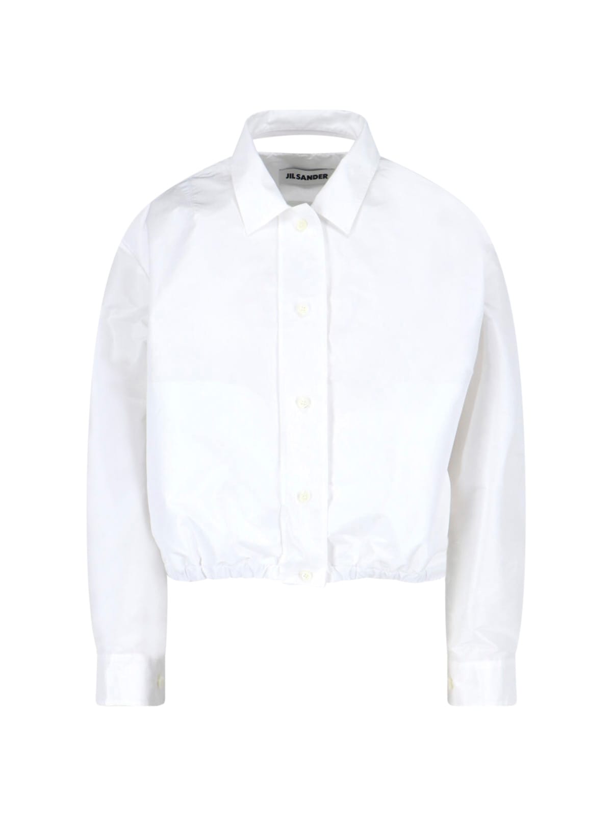 Jil Sander Technical Faille Jacket In White