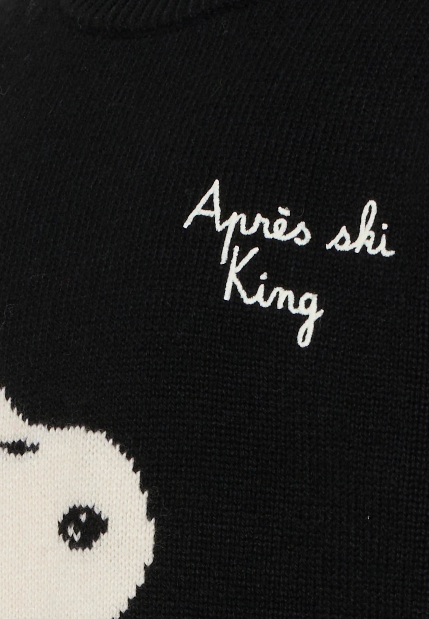 Mc2 Saint Barth Black Sweater For Boy With Snoopy In Black