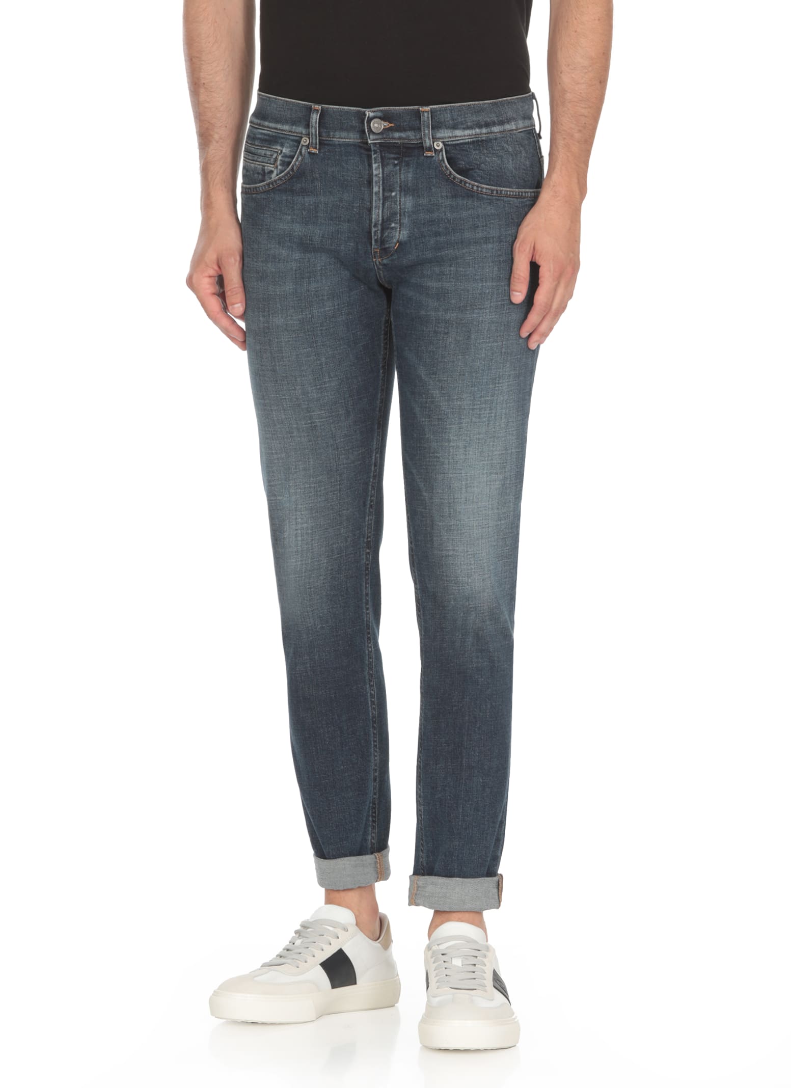 Shop Dondup George Jeans In Blue