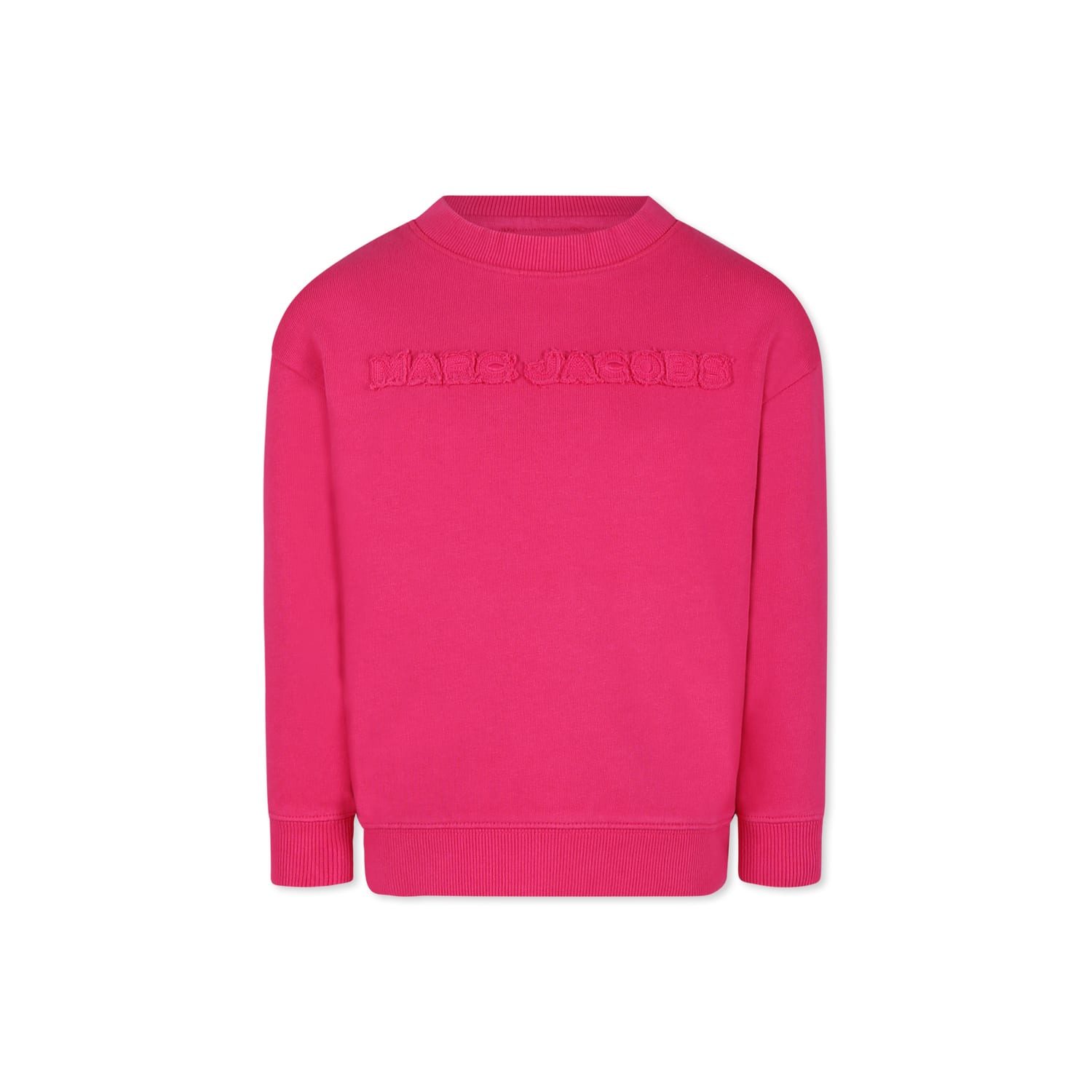 Marc Jacobs Fuchsia Sweatshirt For Girl With Logo In Fuchsia