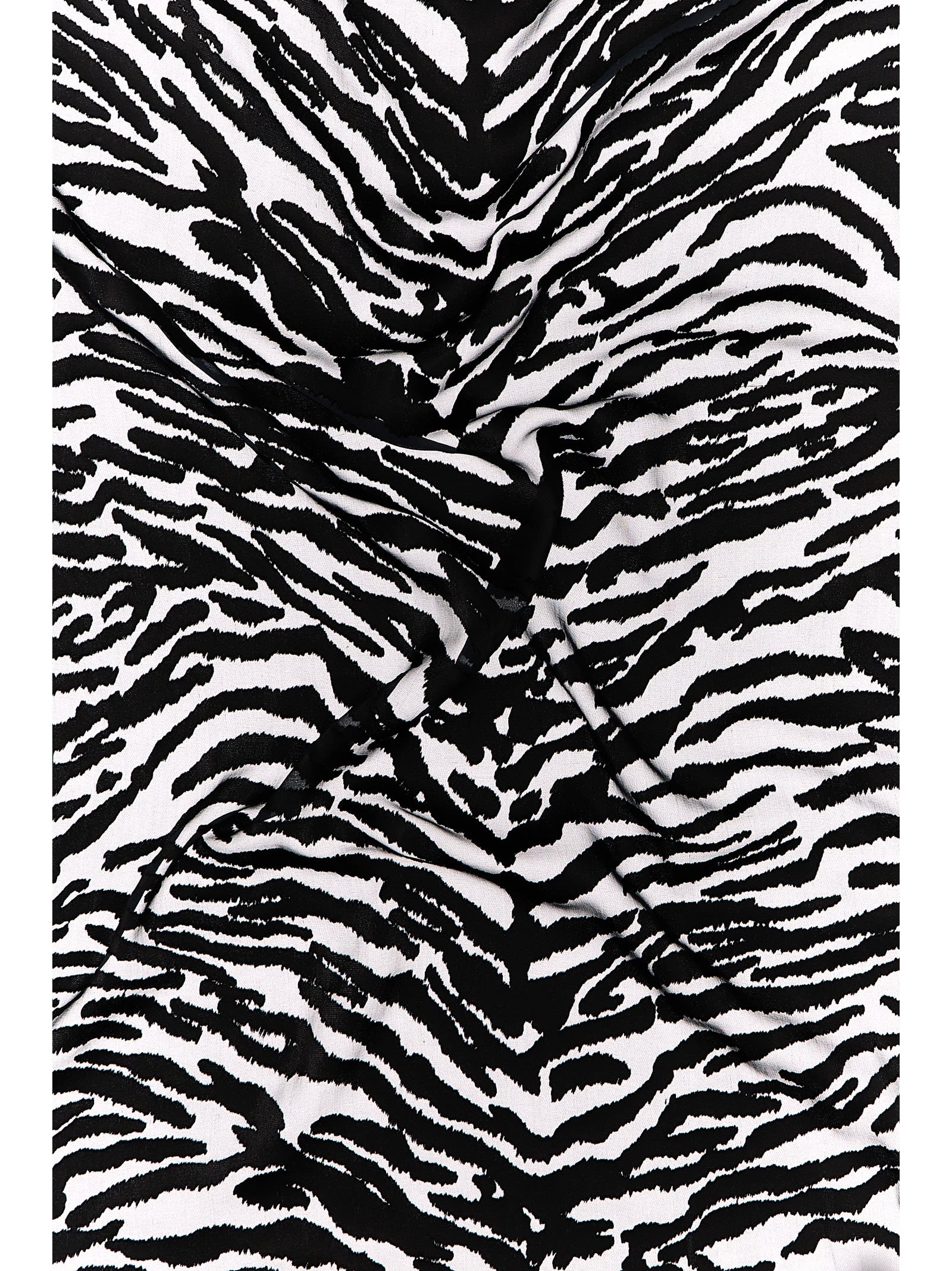 Shop Saint Laurent Animal Print Scarf In Black