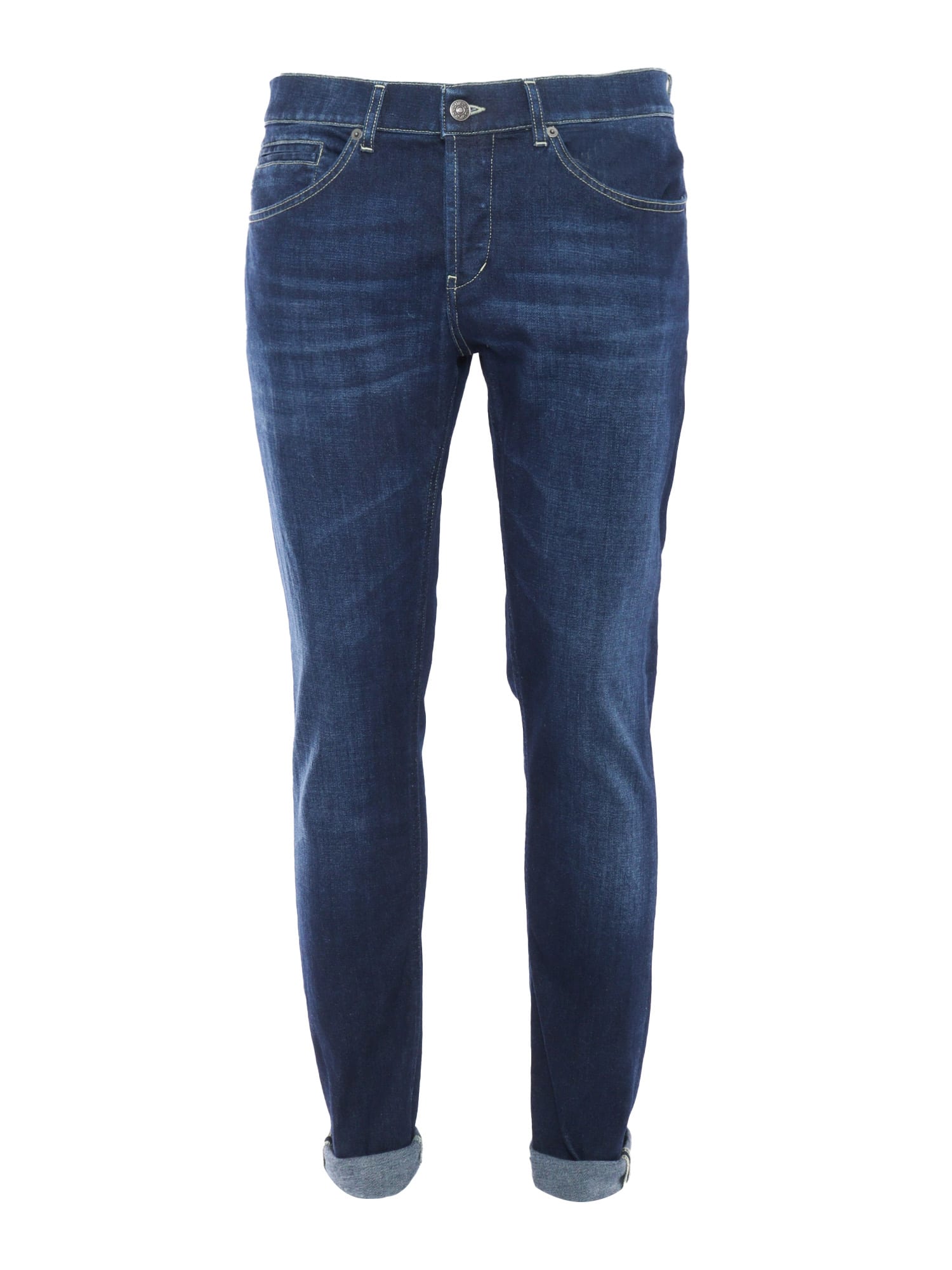 Shop Dondup George Pants In Blue