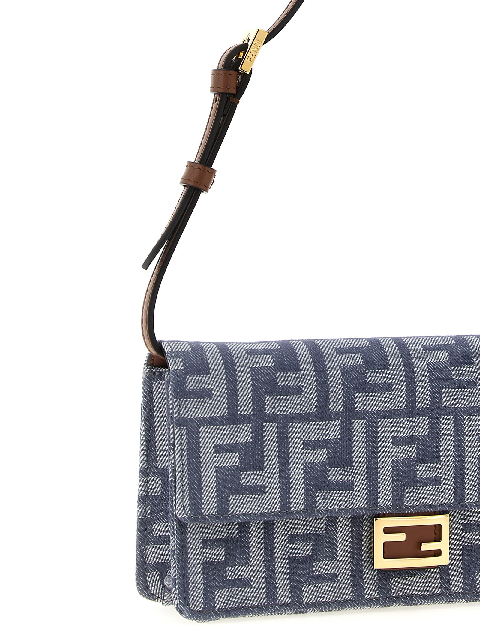 Fendi Baguette Wallets And Card Holders Blue In Blue