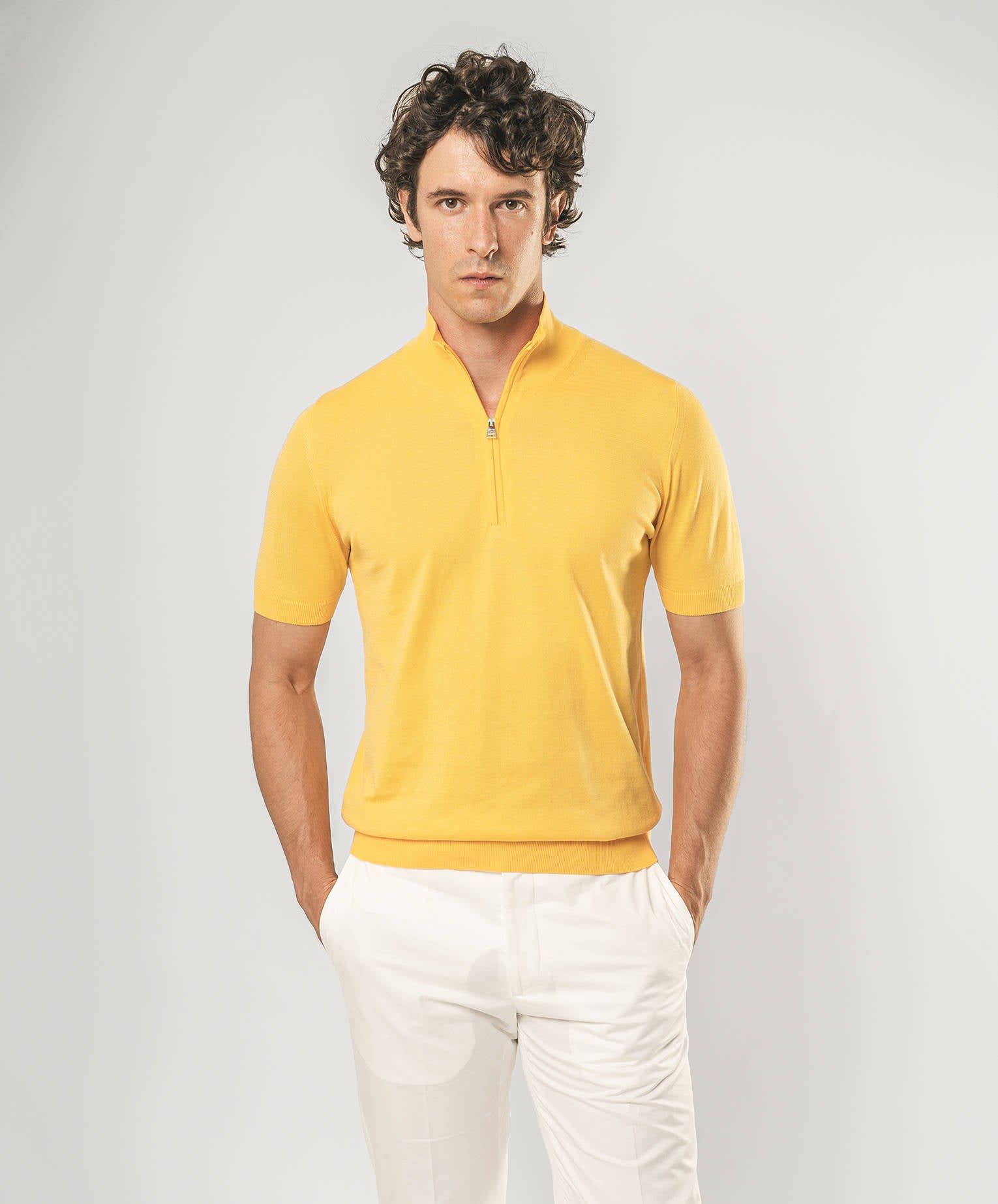 Larusmiani Paul T-shirt With Zip Sweater