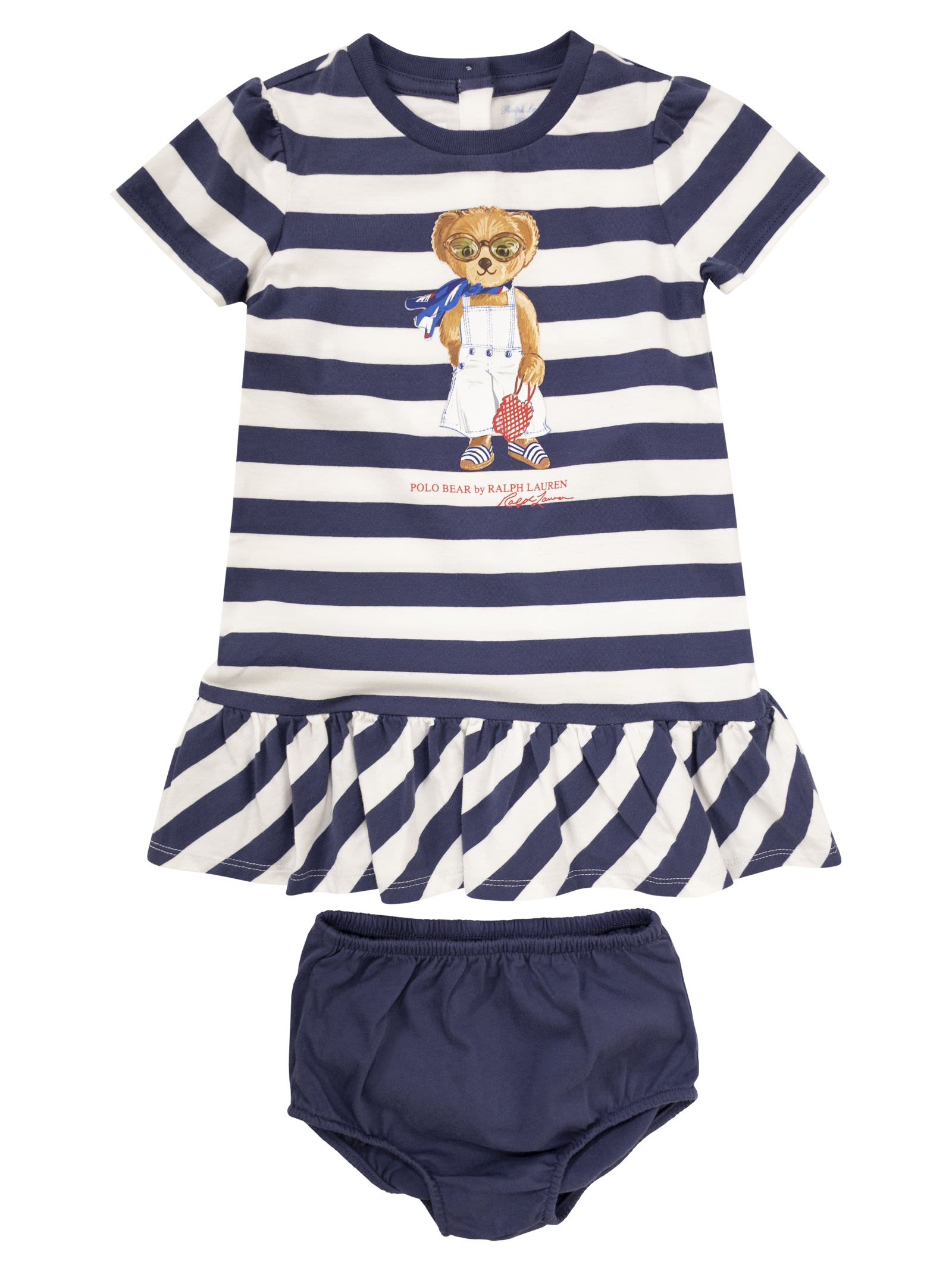 Polo Ralph Lauren Polo Bear Dress In Jersey And Culottes