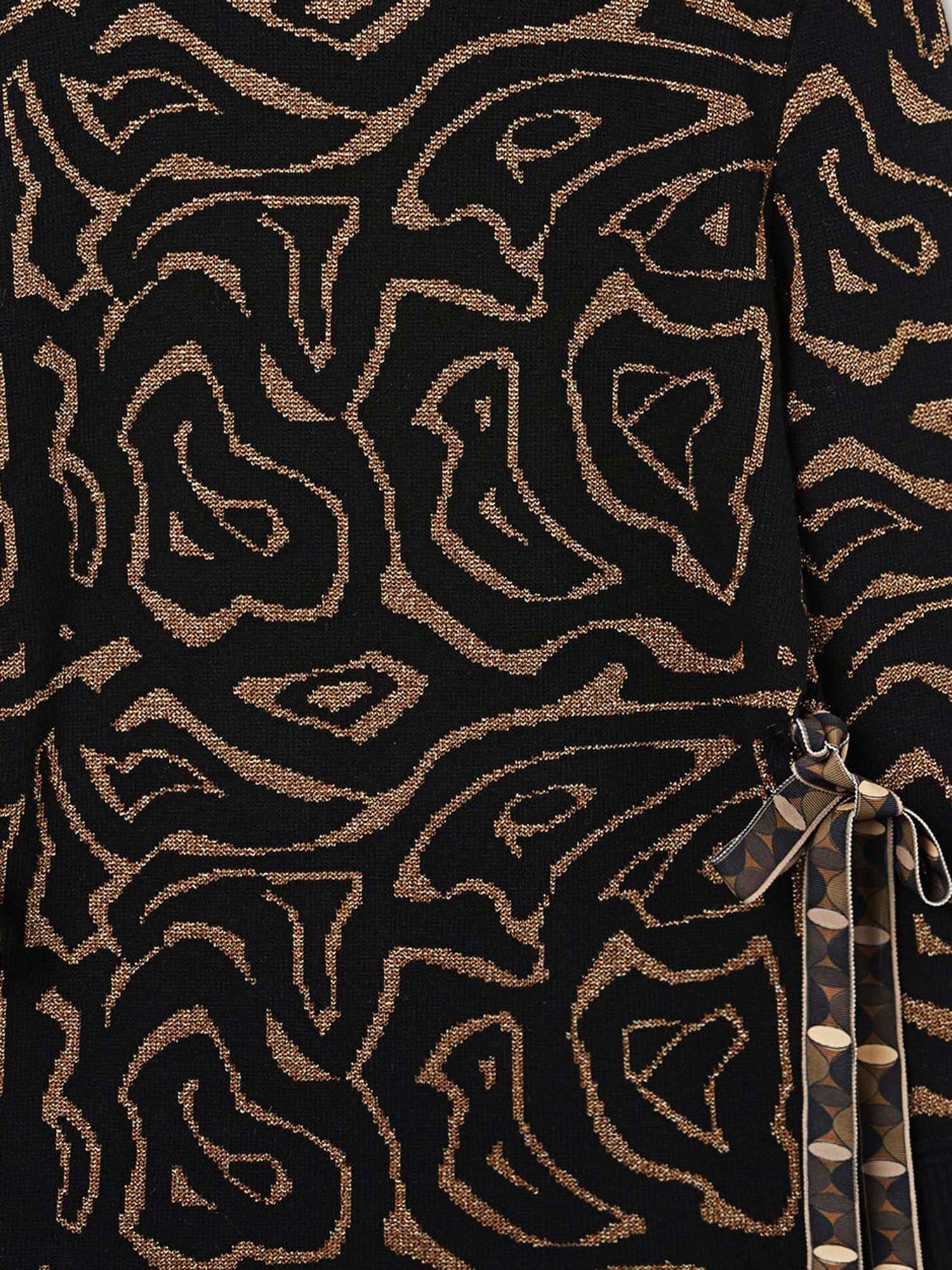 Pucci Sweater With Labyrinth Print In Black