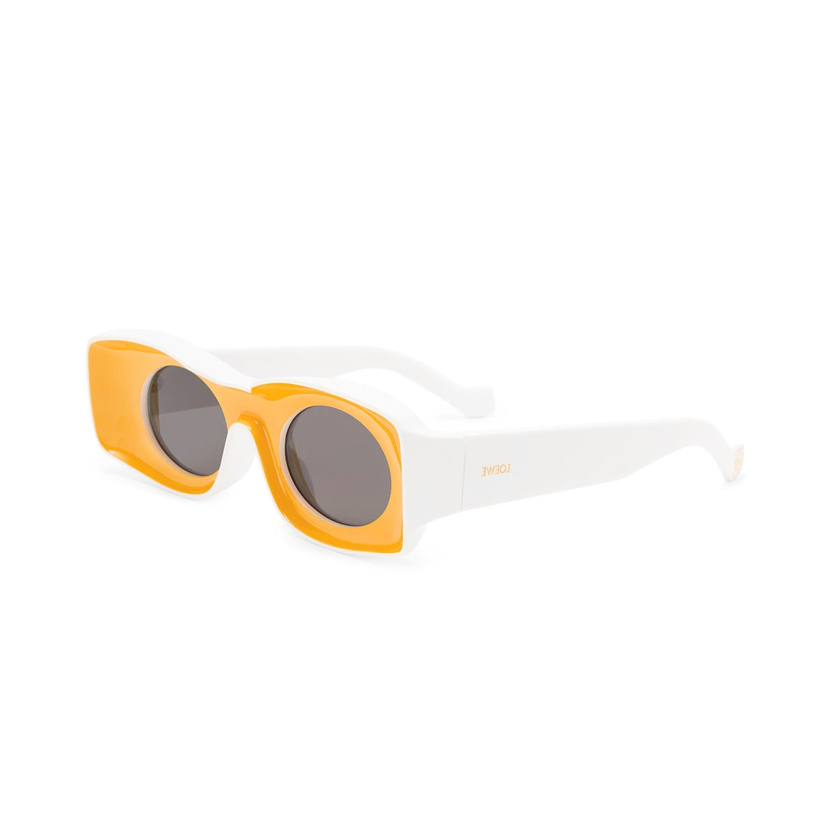 Loewe X Paula's Ibiza Original Square-frame Sunglasses In Giallo
