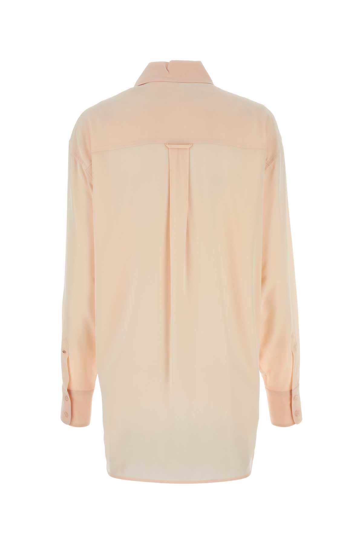 Sportmax Pastel Pink Crepe Rovigo Shirt In Cipria