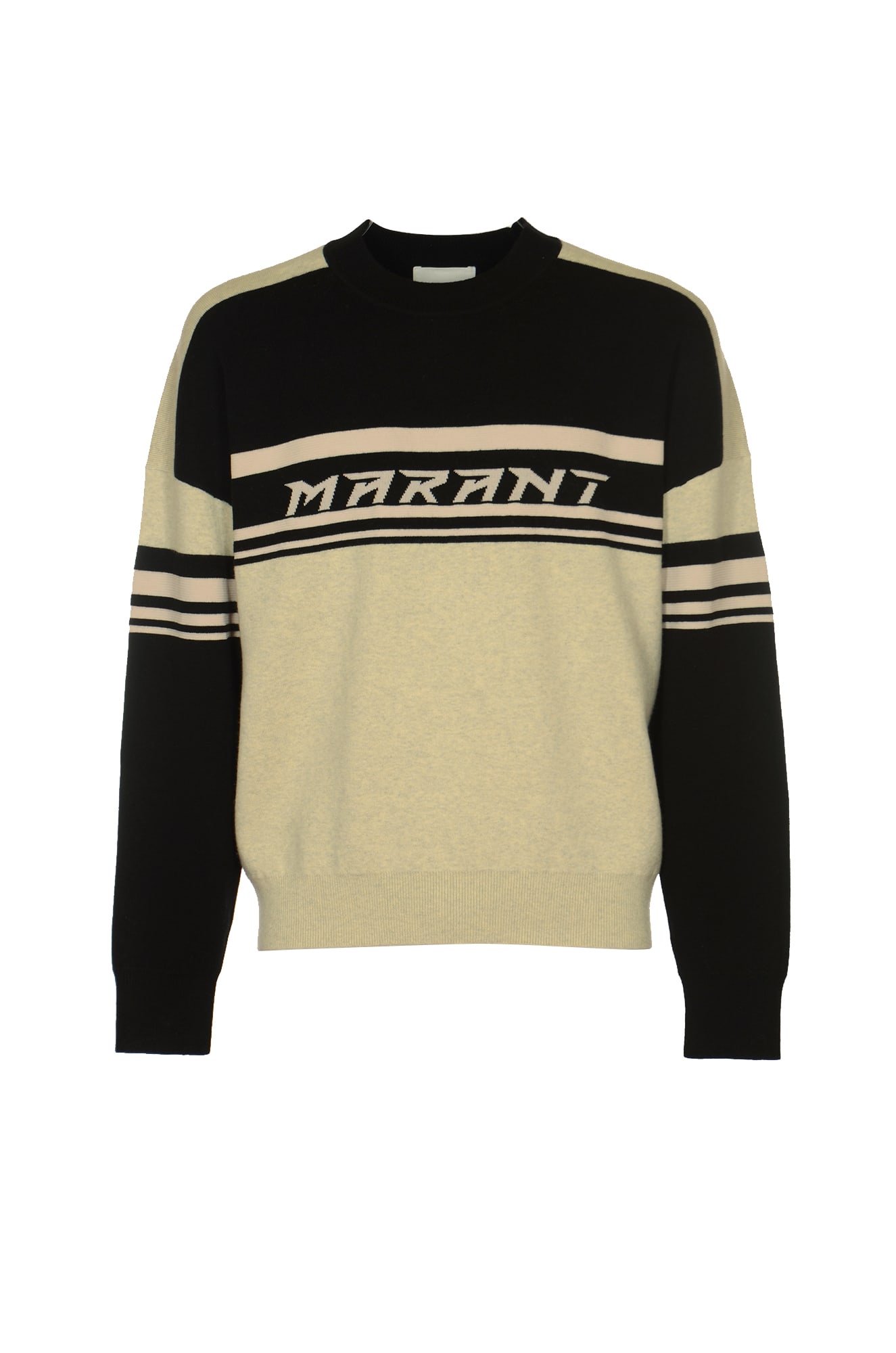 Isabel Marant Logo Chest Sweater In Black