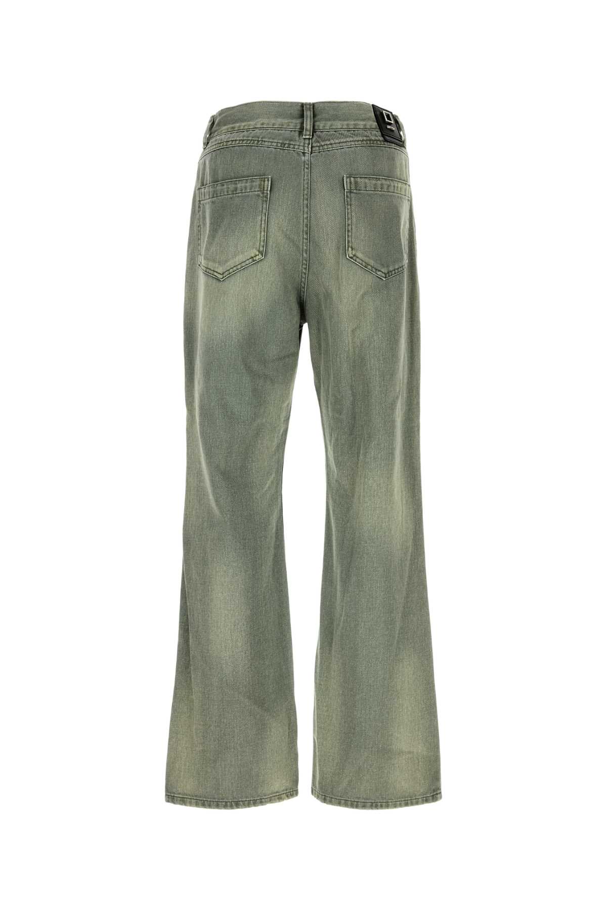 Shop Wooyoungmi Denim Jeans In Mint