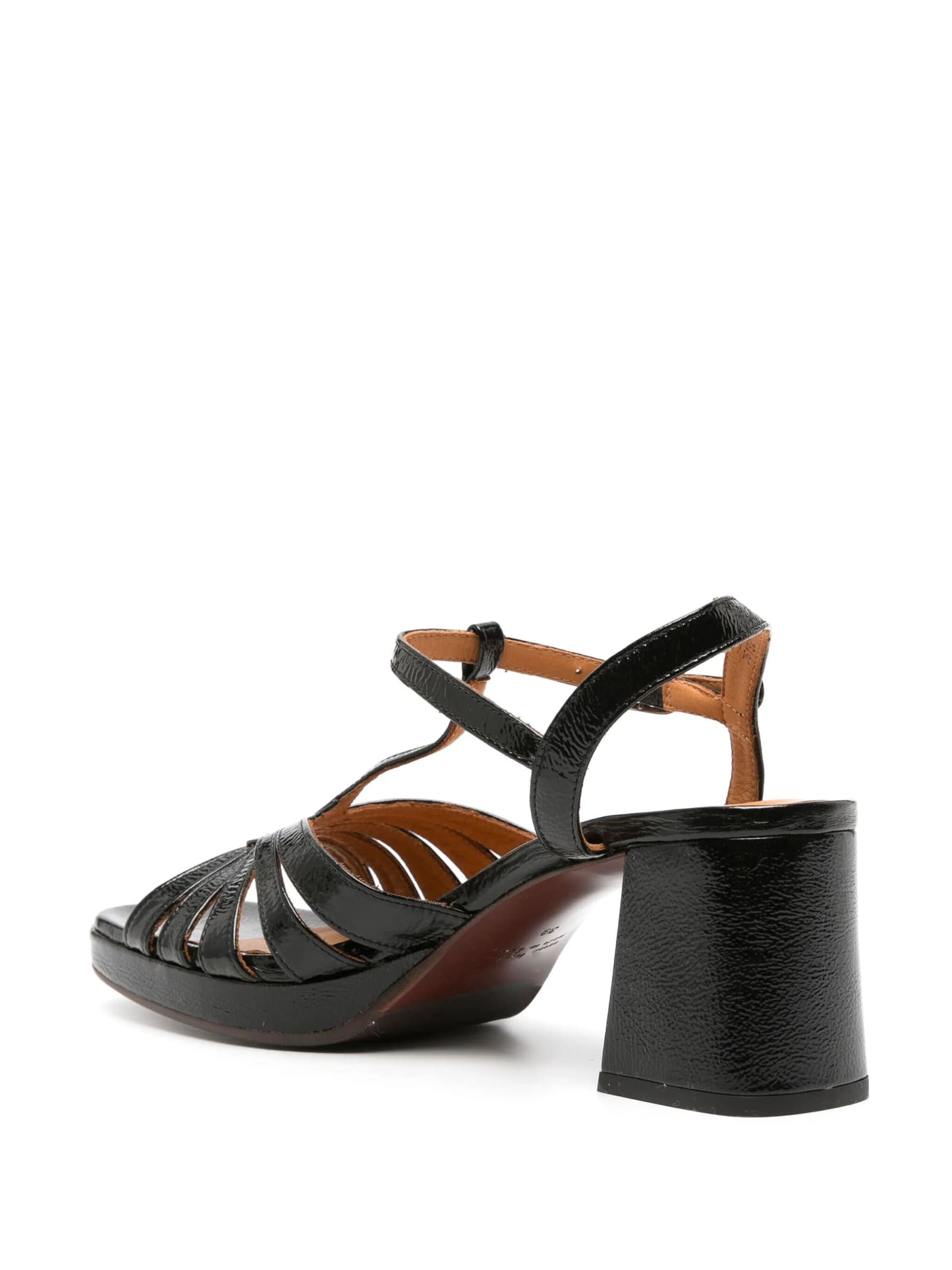 Shop Chie Mihara Sandali Tacco 55 In Negro