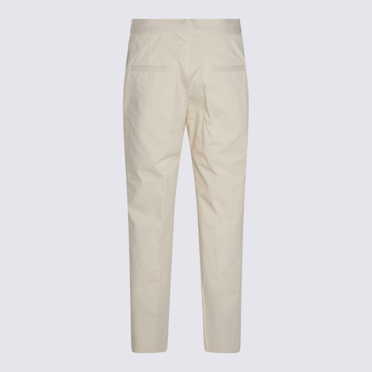 Jil Sander Trousers Back Side Pockets Loops In White