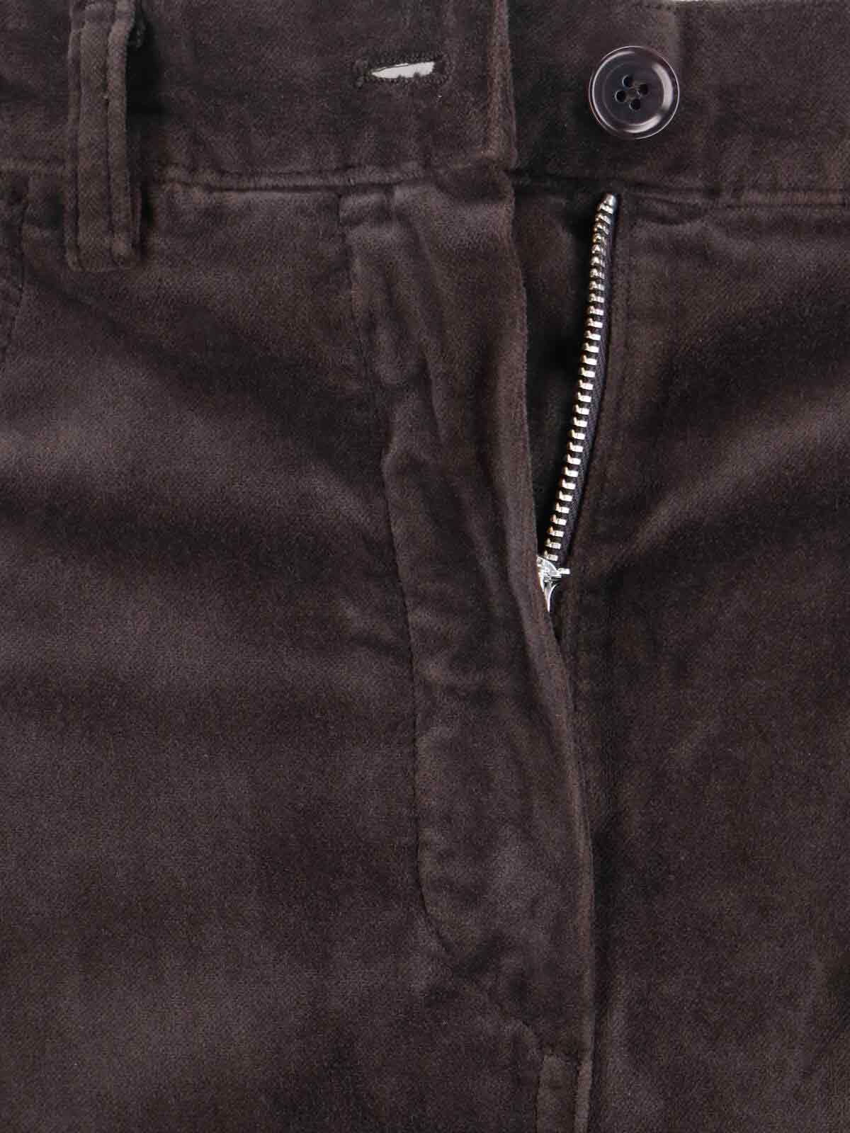 Aspesi Wide-leg Trousers Featuring Pockets In Brown
