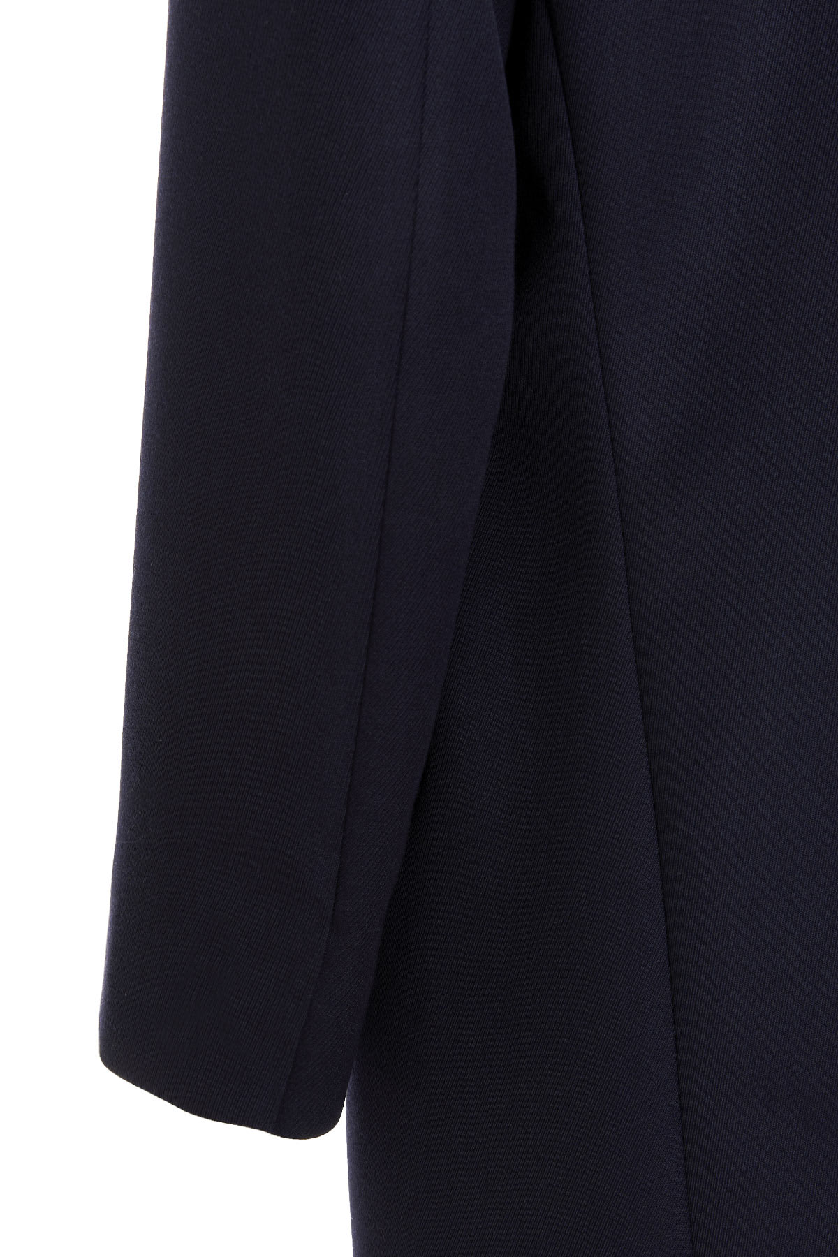 Maison Margiela Cavalry Single-breasted Wool Coat In Blue