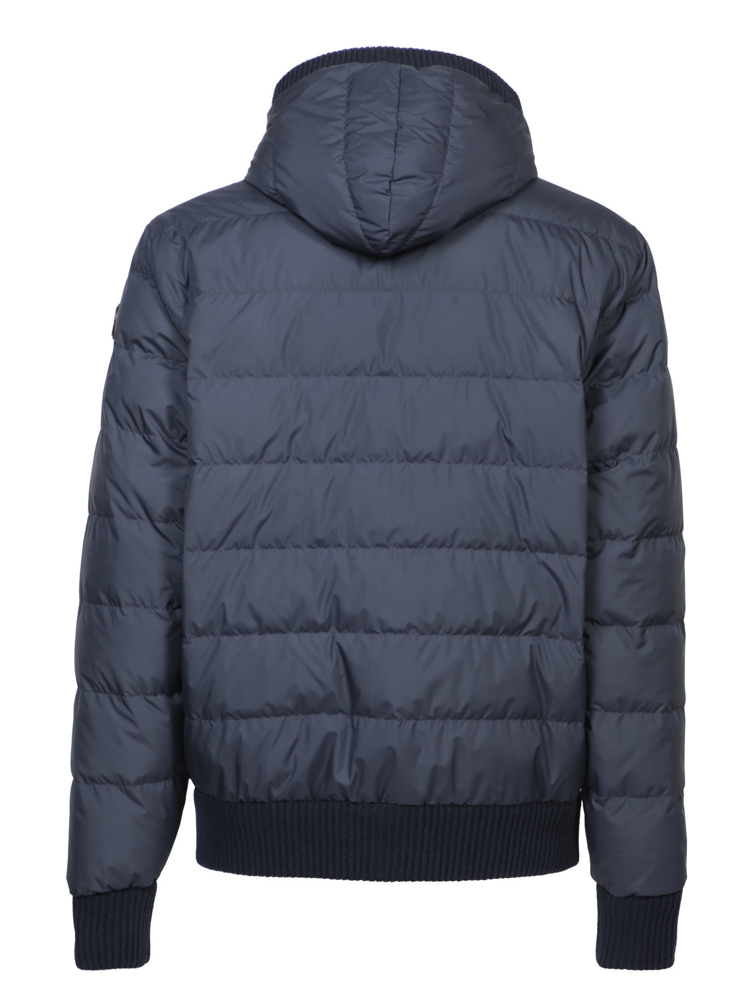 Shop Moncler Blue Cardigan Jacket