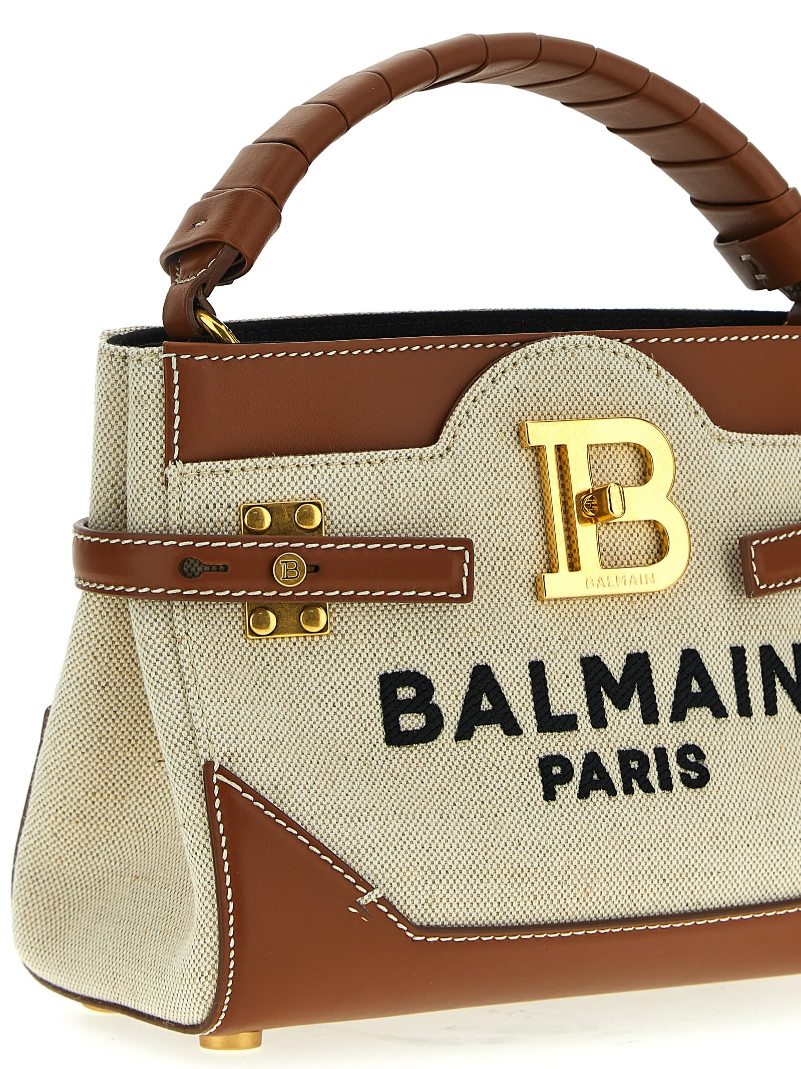 Shop Balmain B-buzz 22 Handbag In Multicolor