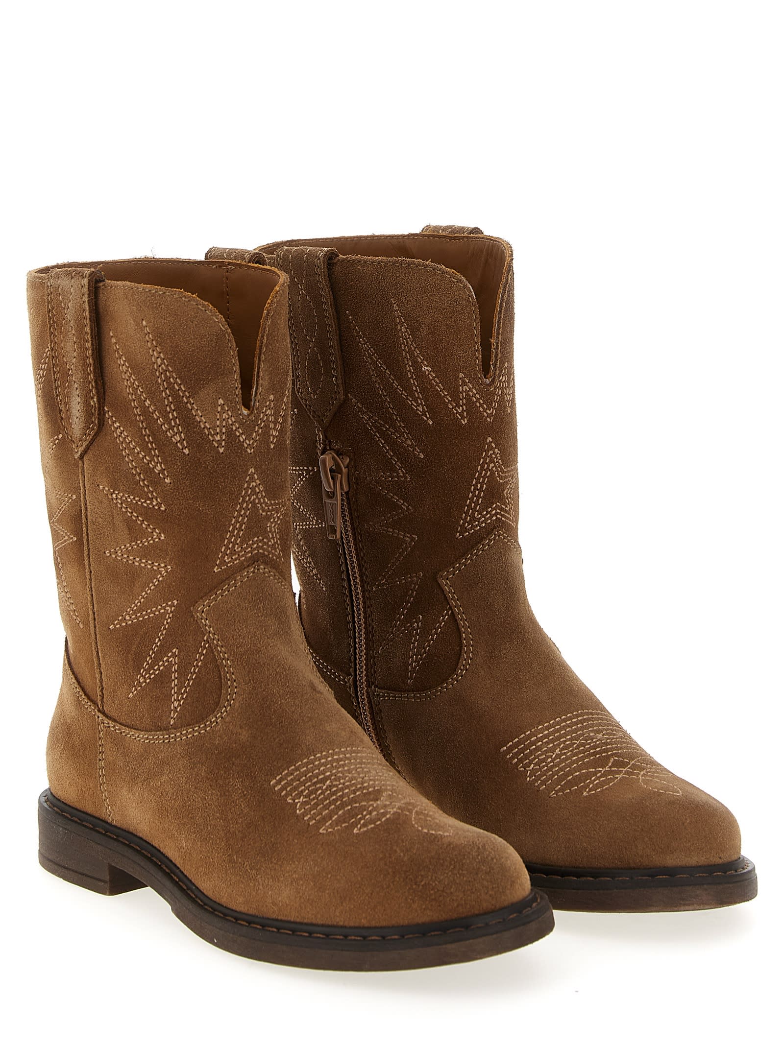 Golden Goose Wish Star Boots In Brown