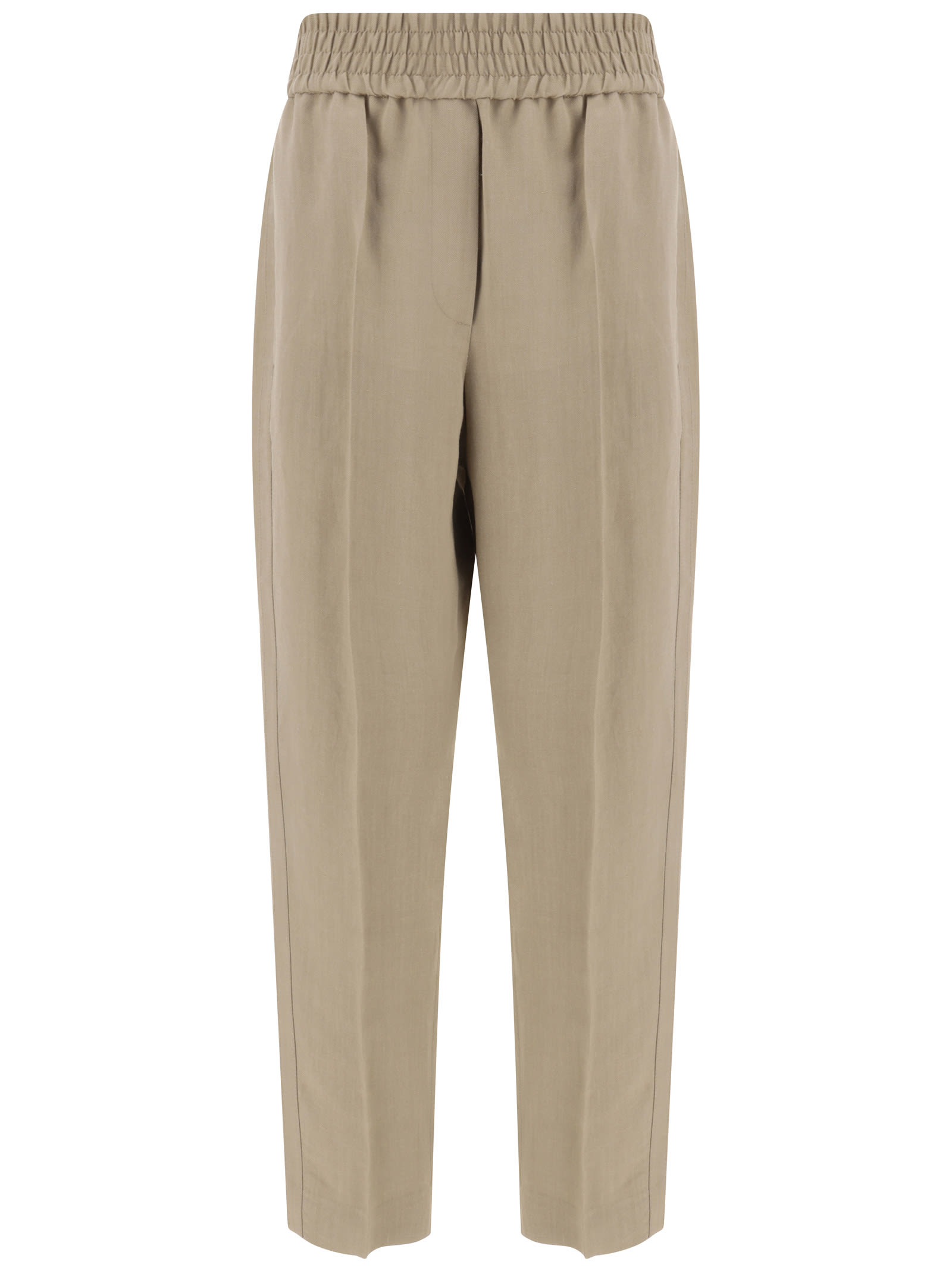 Brunello Cucinelli Elastic Band Pants In C8704