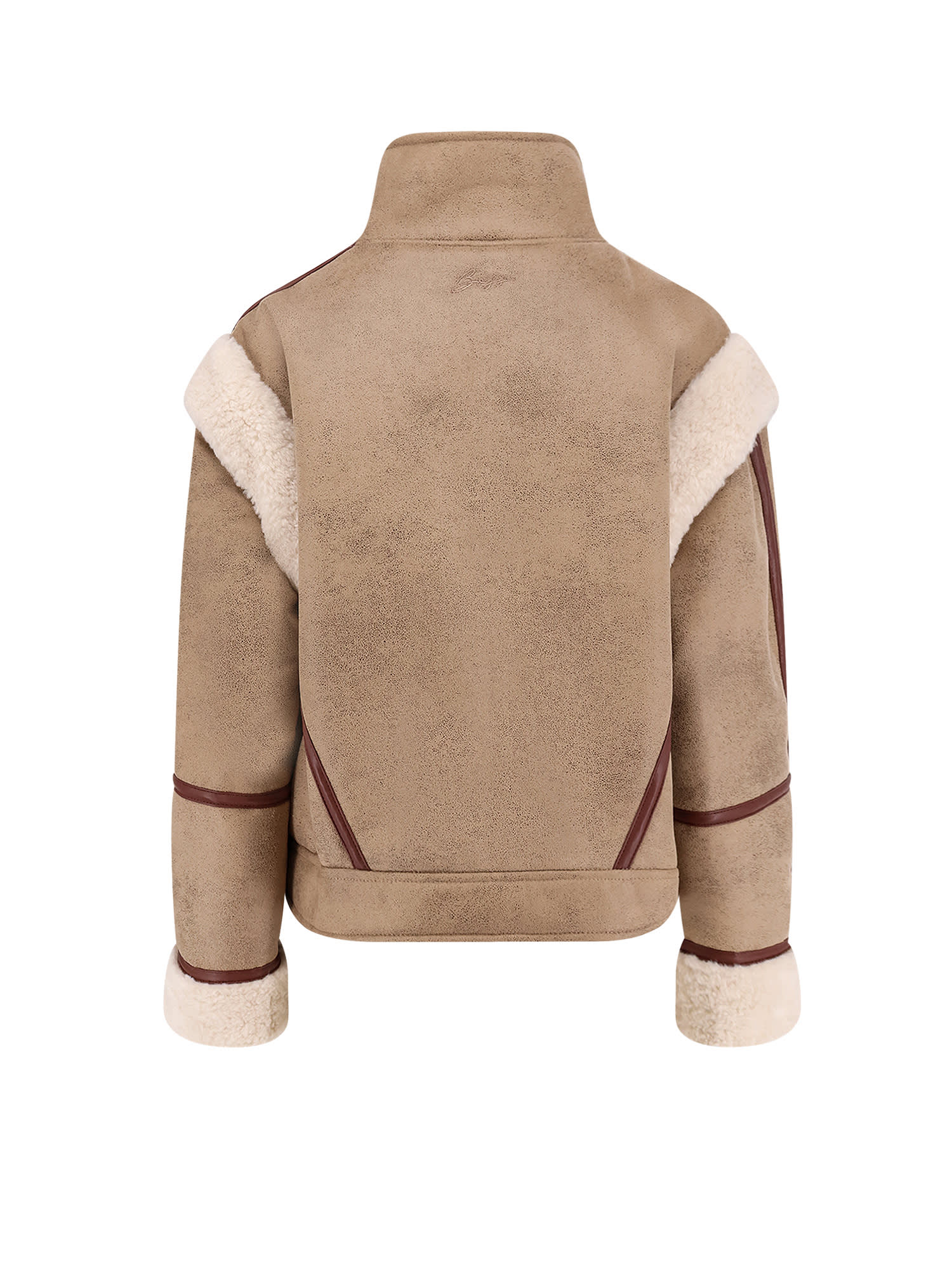 Hugo Boss Cheerlea Eco-shearling Jacket In Multi
