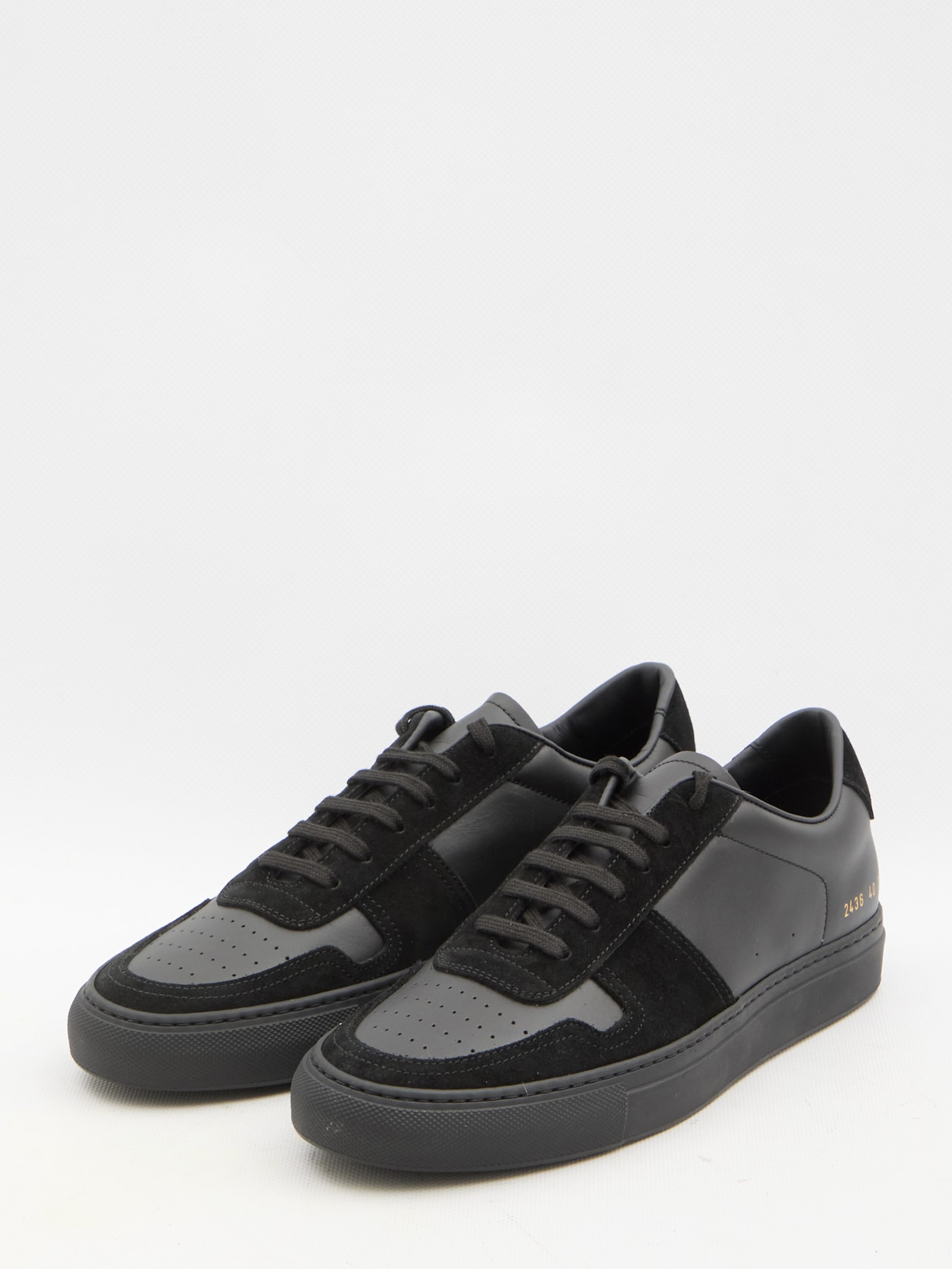 Shop Common Projects Bball Duo Sneakers In Black