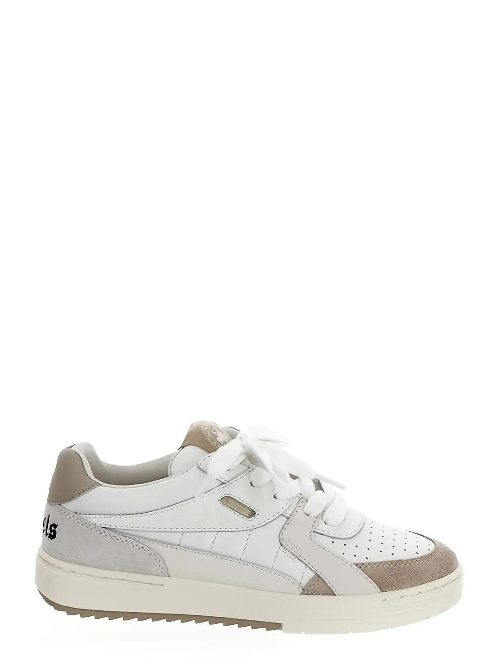 Shop Palm Angels University Sneakers In Yellow Cream