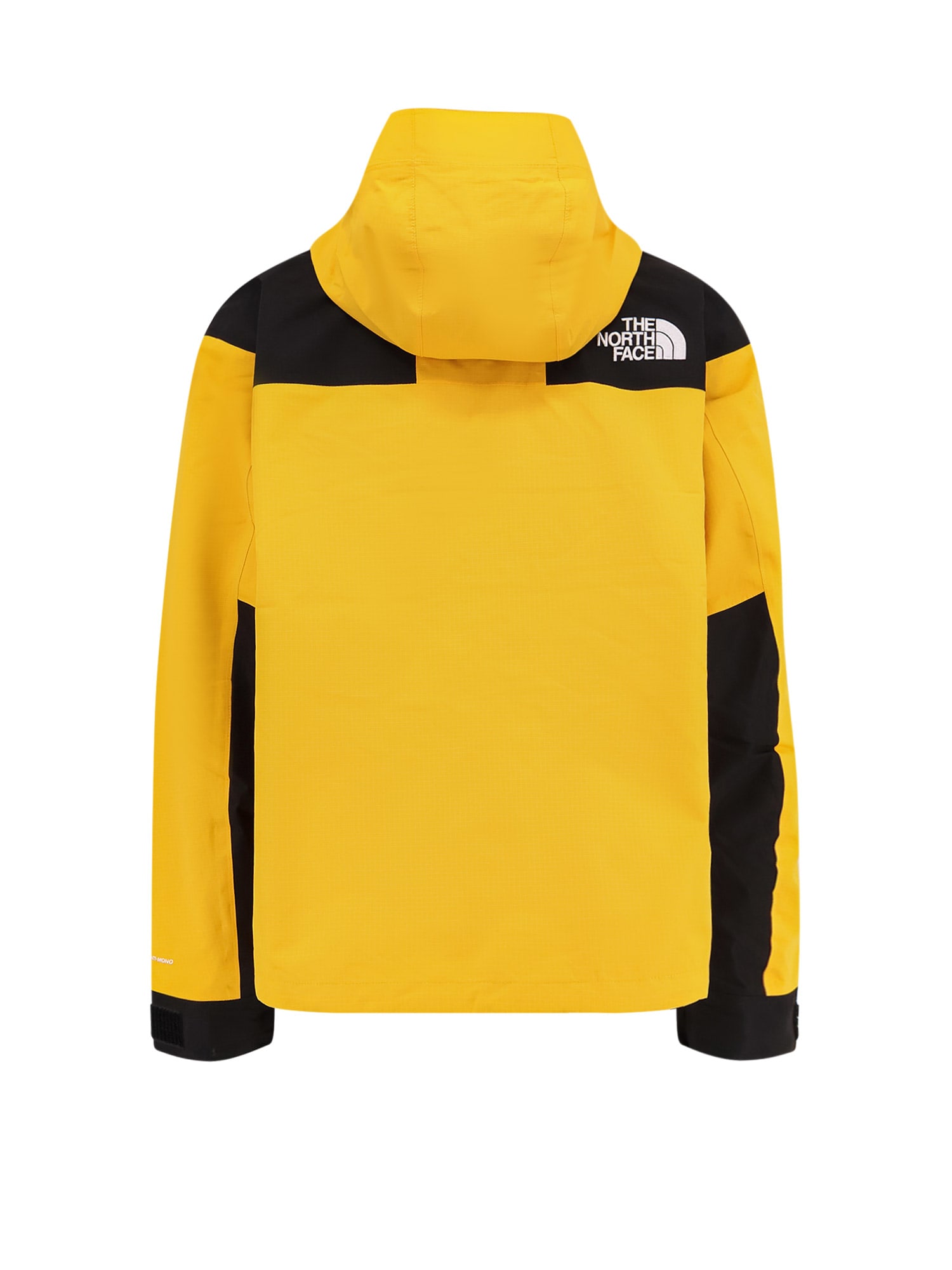 The North Face Windbreaker Jacket With Drawstring And Hood In Yellow