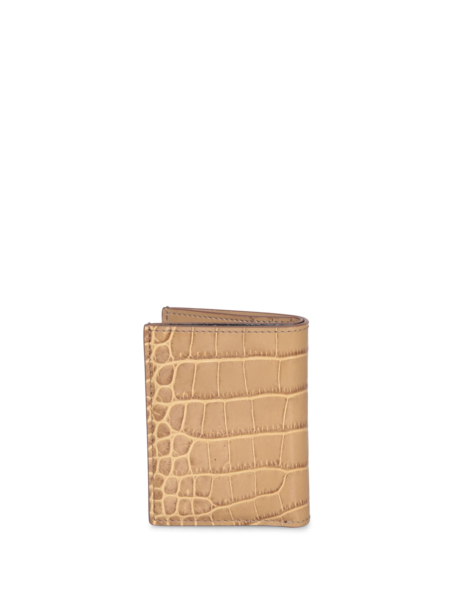 Shop Tom Ford Croco Beige Card Holder