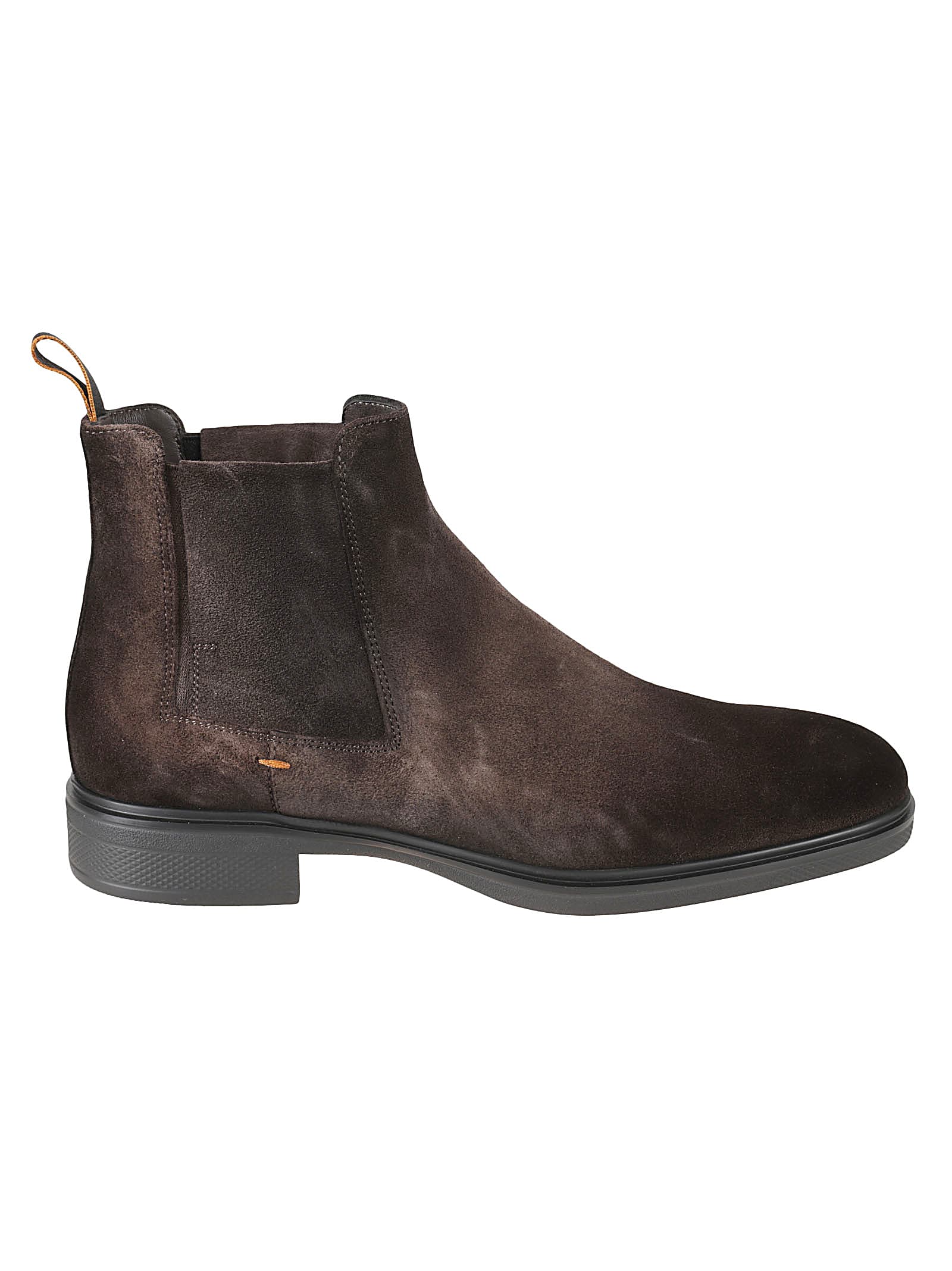 Shop Santoni Easy Onc Boots In Dark Brown