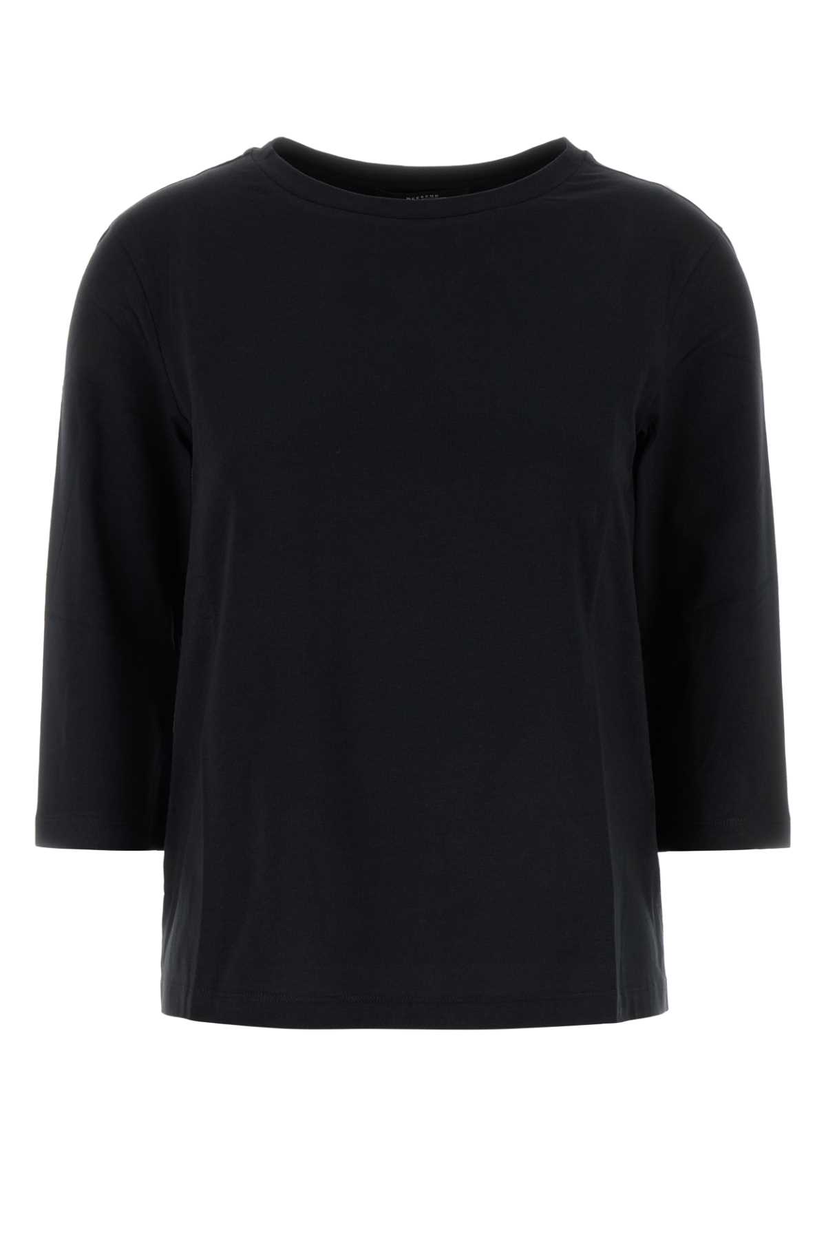 Black Stretch Cotton Multia T-shirt