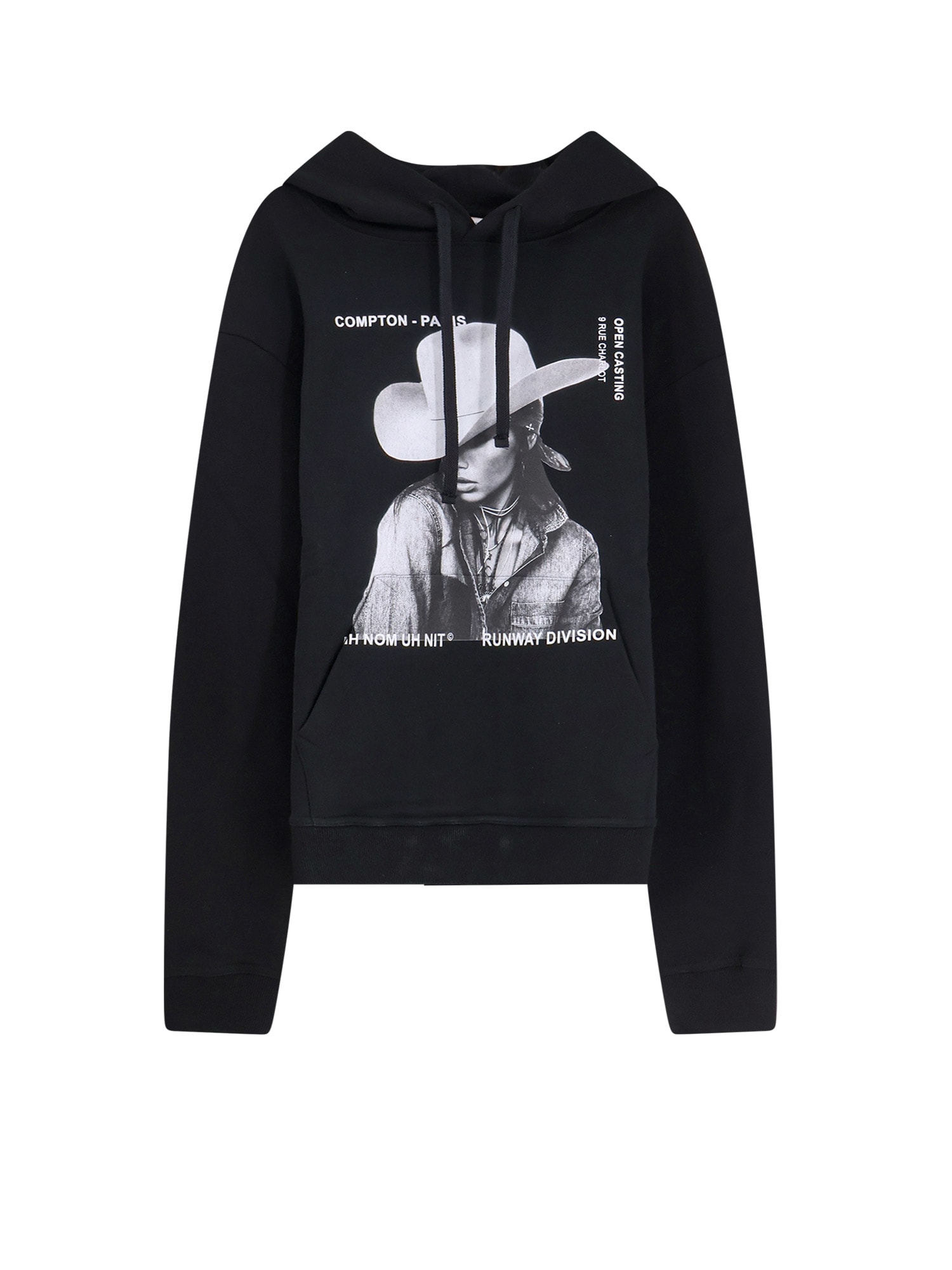 Ih Nom Uh Nit Graphic Hooded Sweatshirt Featuring Print In Black