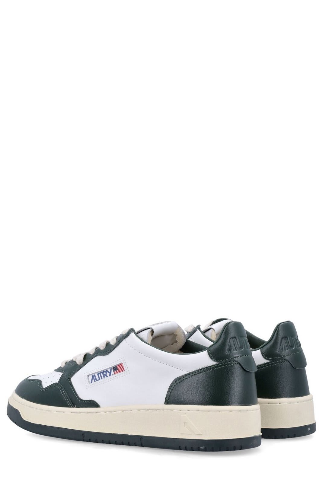 Shop Autry Medalist Low Bicolor Sneakers In White/mountain