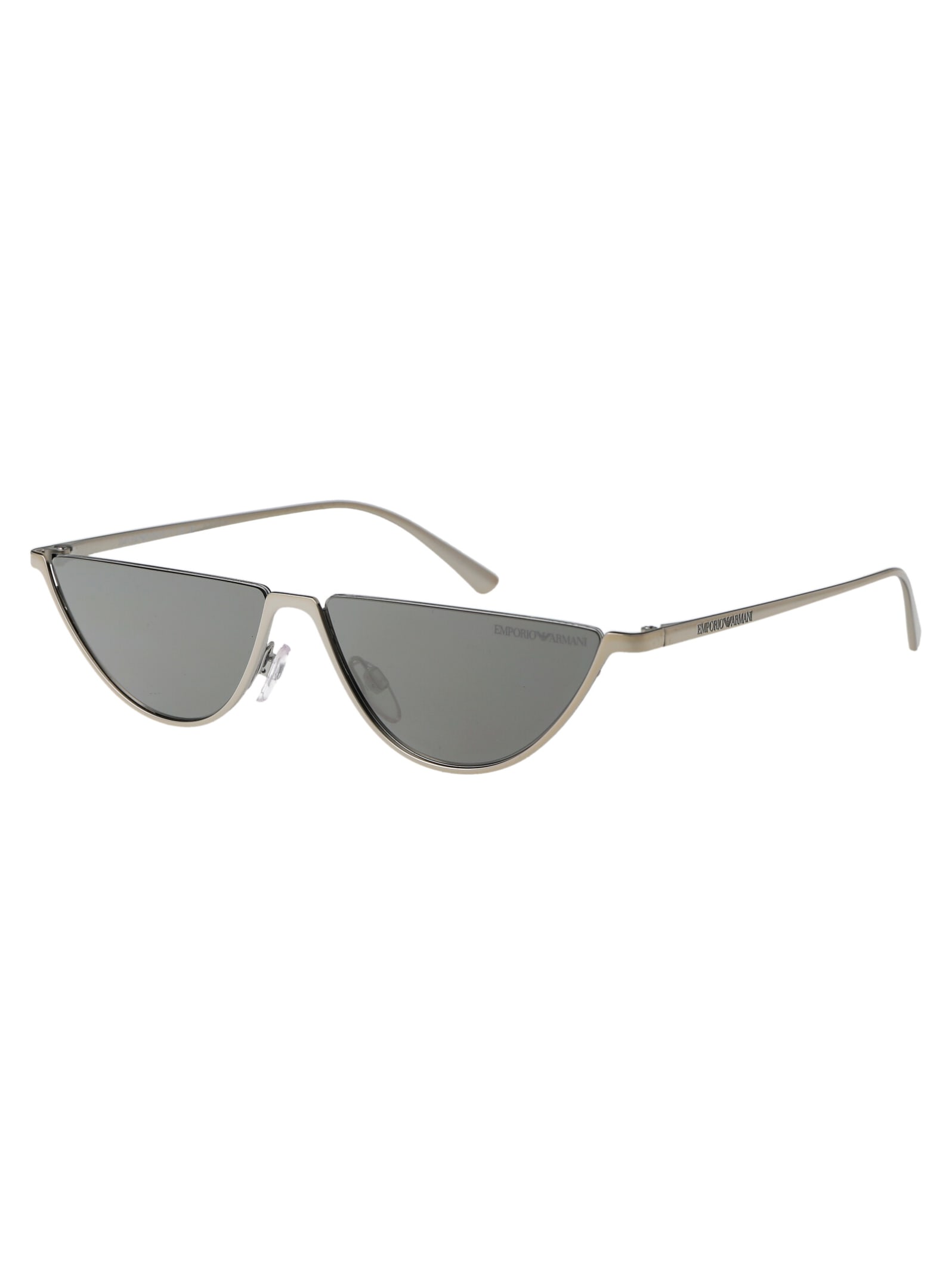 Shop Emporio Armani 0ea2143 Sunglasses In 30156g Shiny Silver