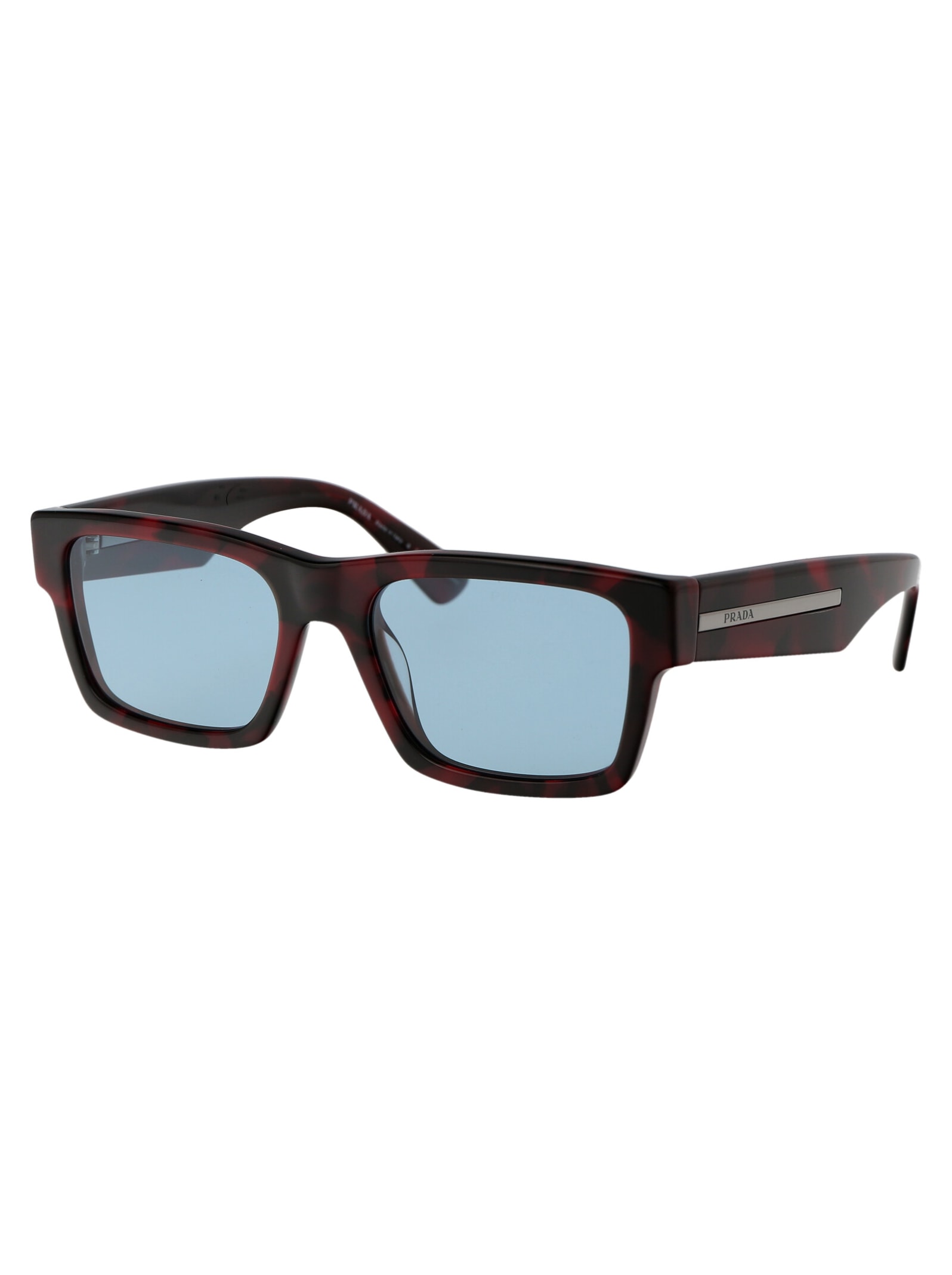Shop Prada 0pr 25zs Sunglasses In 18i04d Purple Tortoise