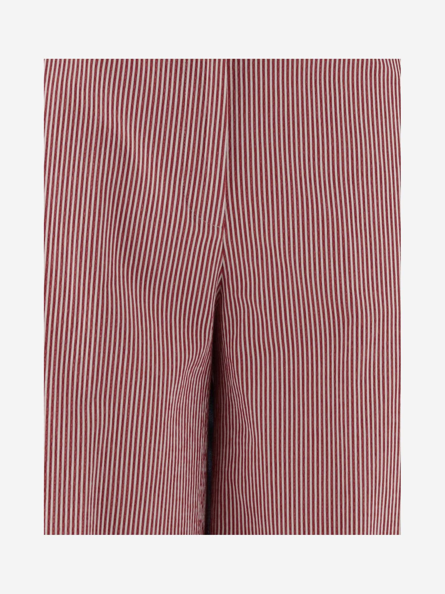 Shop Ql2 Cotton Blend Palazzo Pants In Red