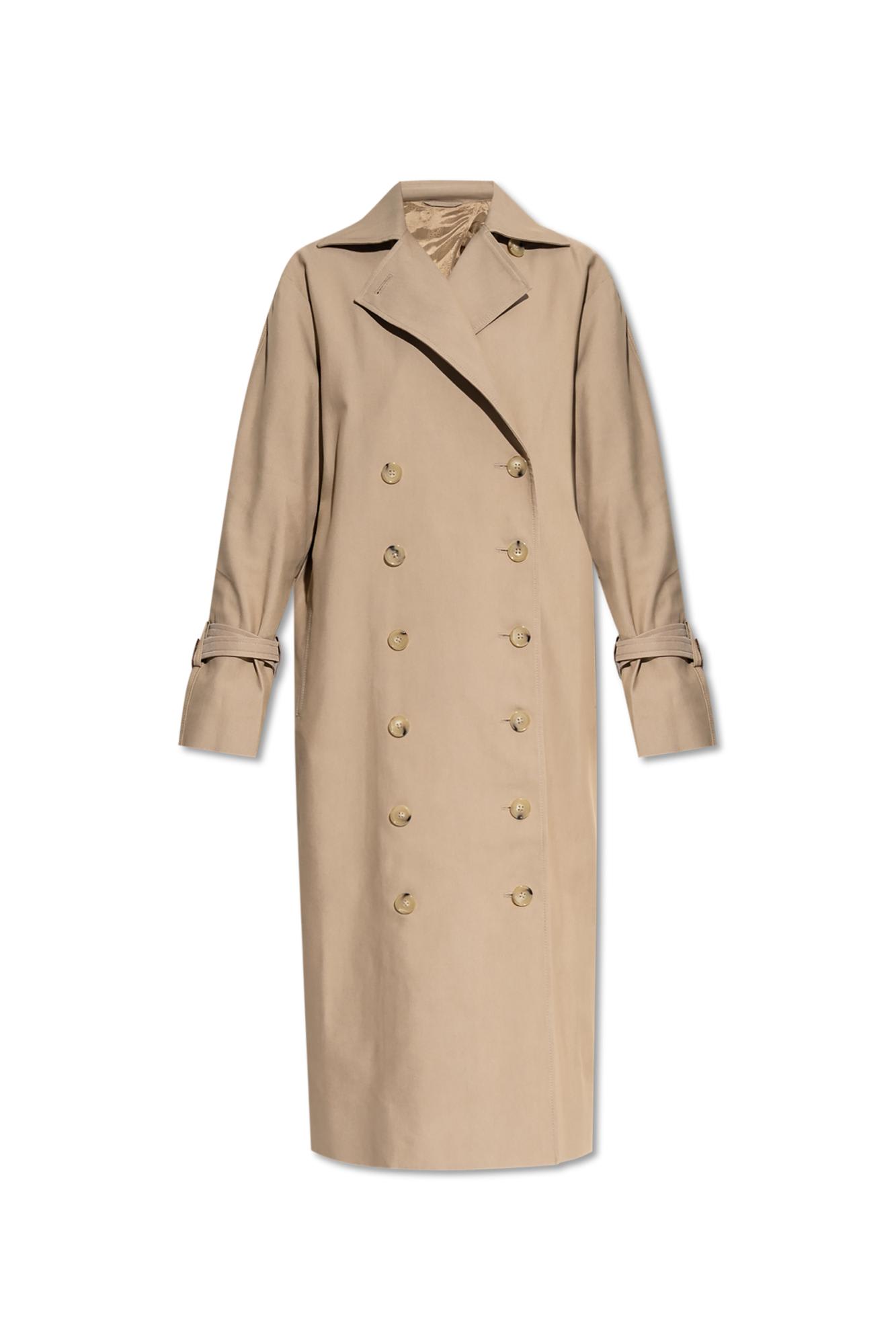 Totême Toteme Double-breasted Trench Coat In Brown