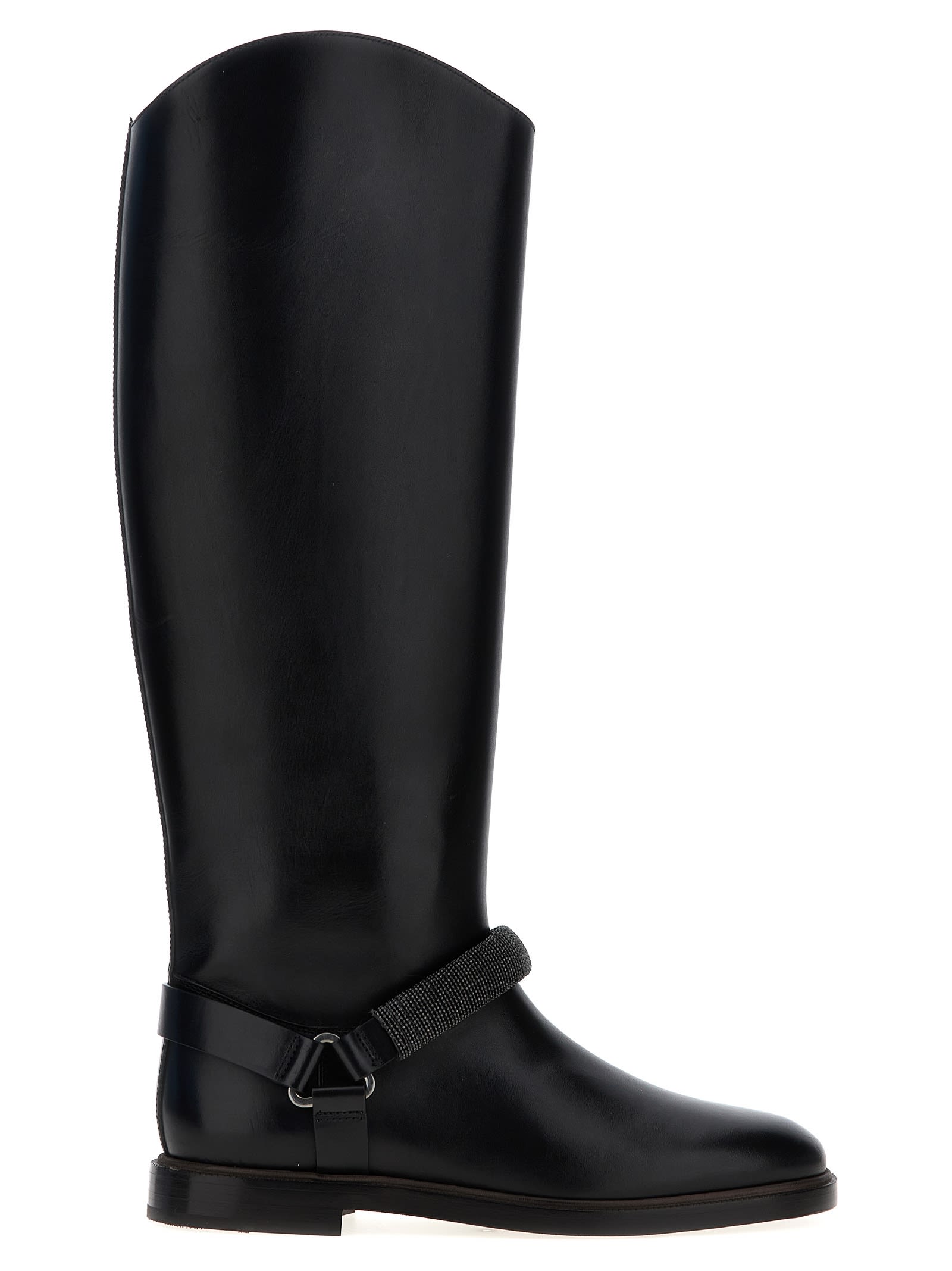 Shop Brunello Cucinelli Monile Boots In Black