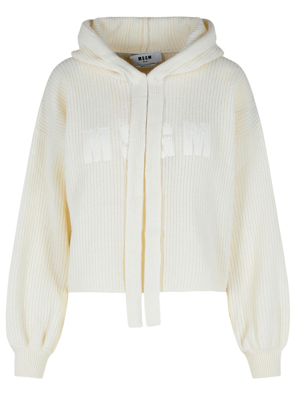 Cream Wool Blend Sweater