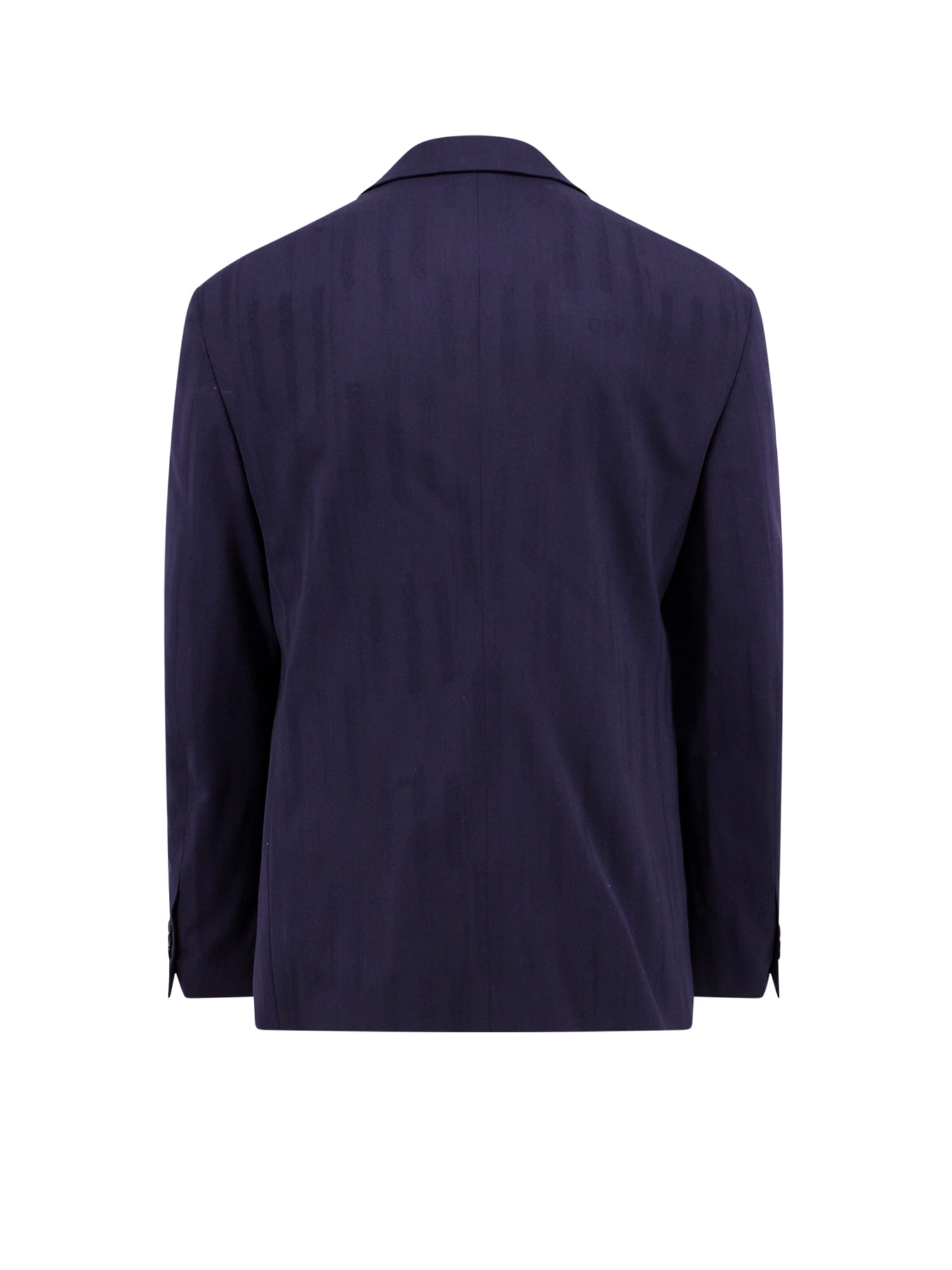 OFF-WHITE WOOL SINGLE-BREASTED BLAZER