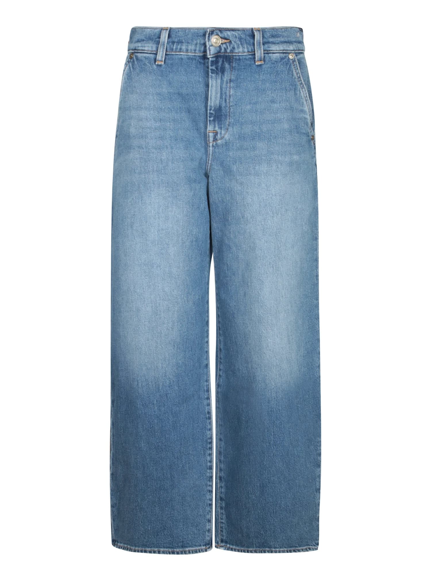 7 For All Mankind Bonnie Trouser Explorer In Blue