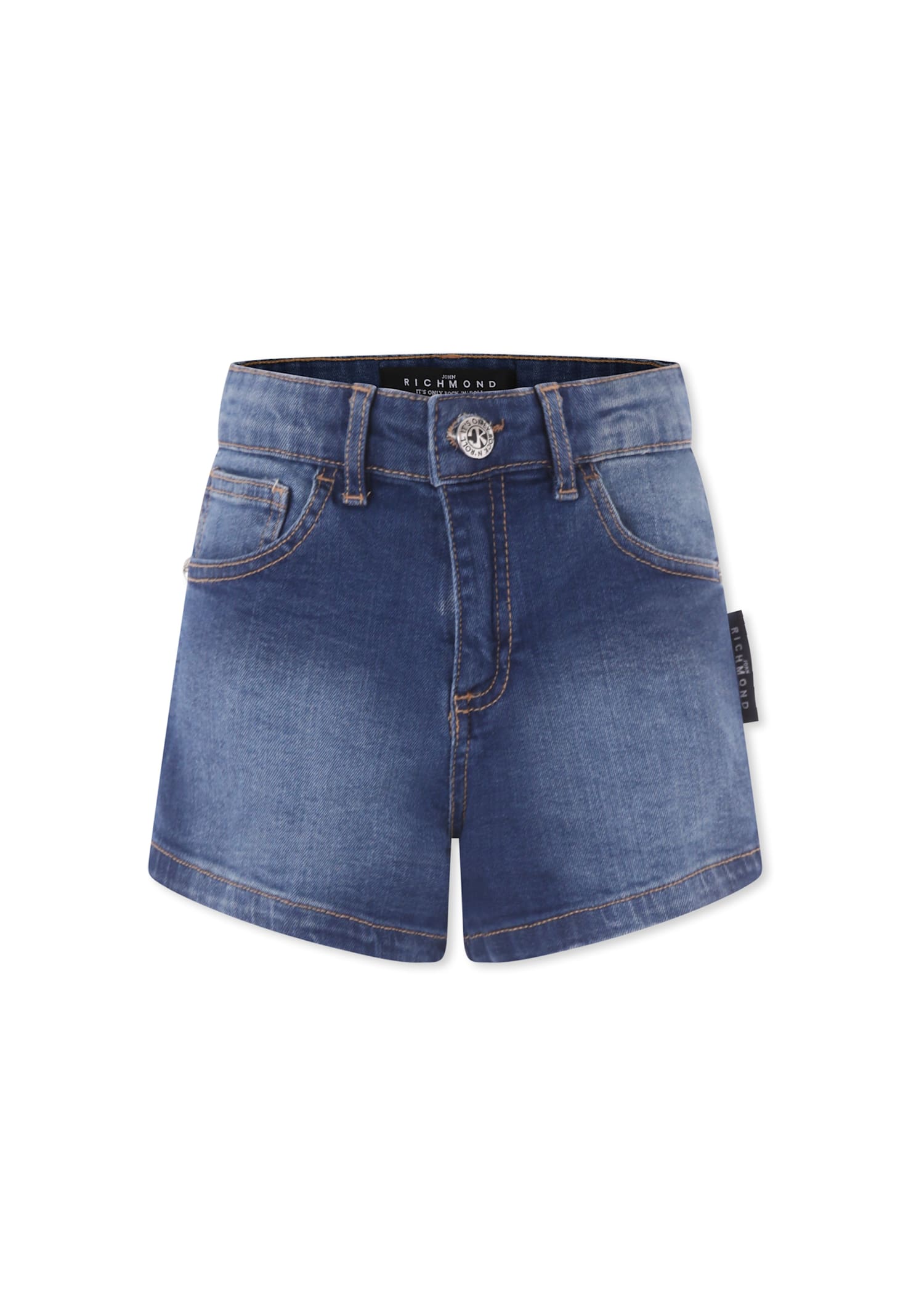 RICHMOND DENIM SHORTS FOR GIRL WITH LOGO