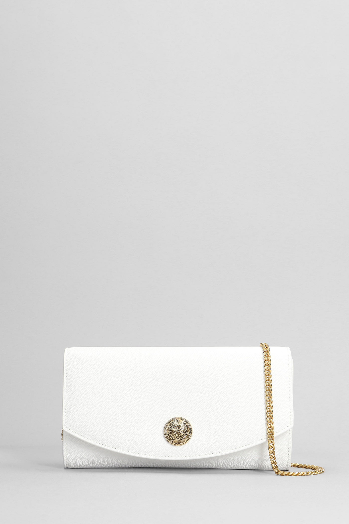 Clutch In White Leather