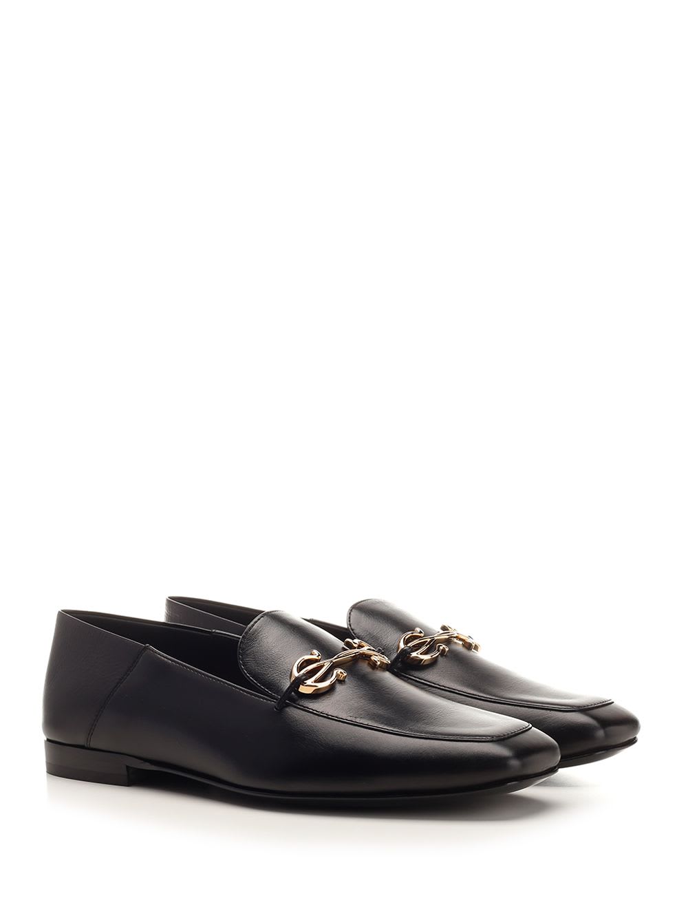 Shop Ferragamo Gancini Ornament Loafer In Nero