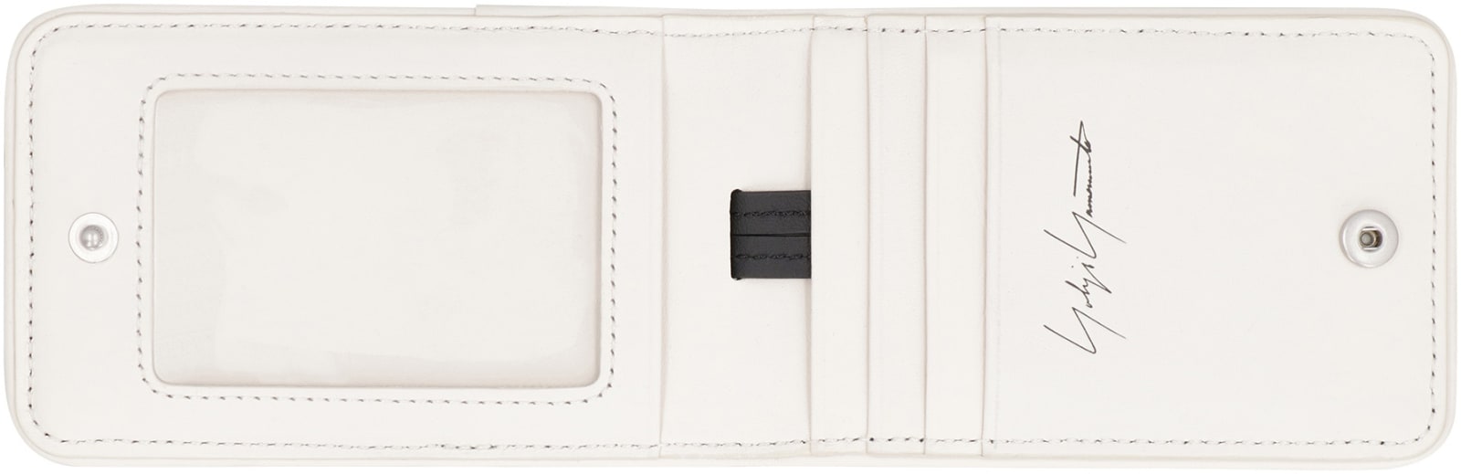 Shop Y-3 Leather Card Holder In Black
