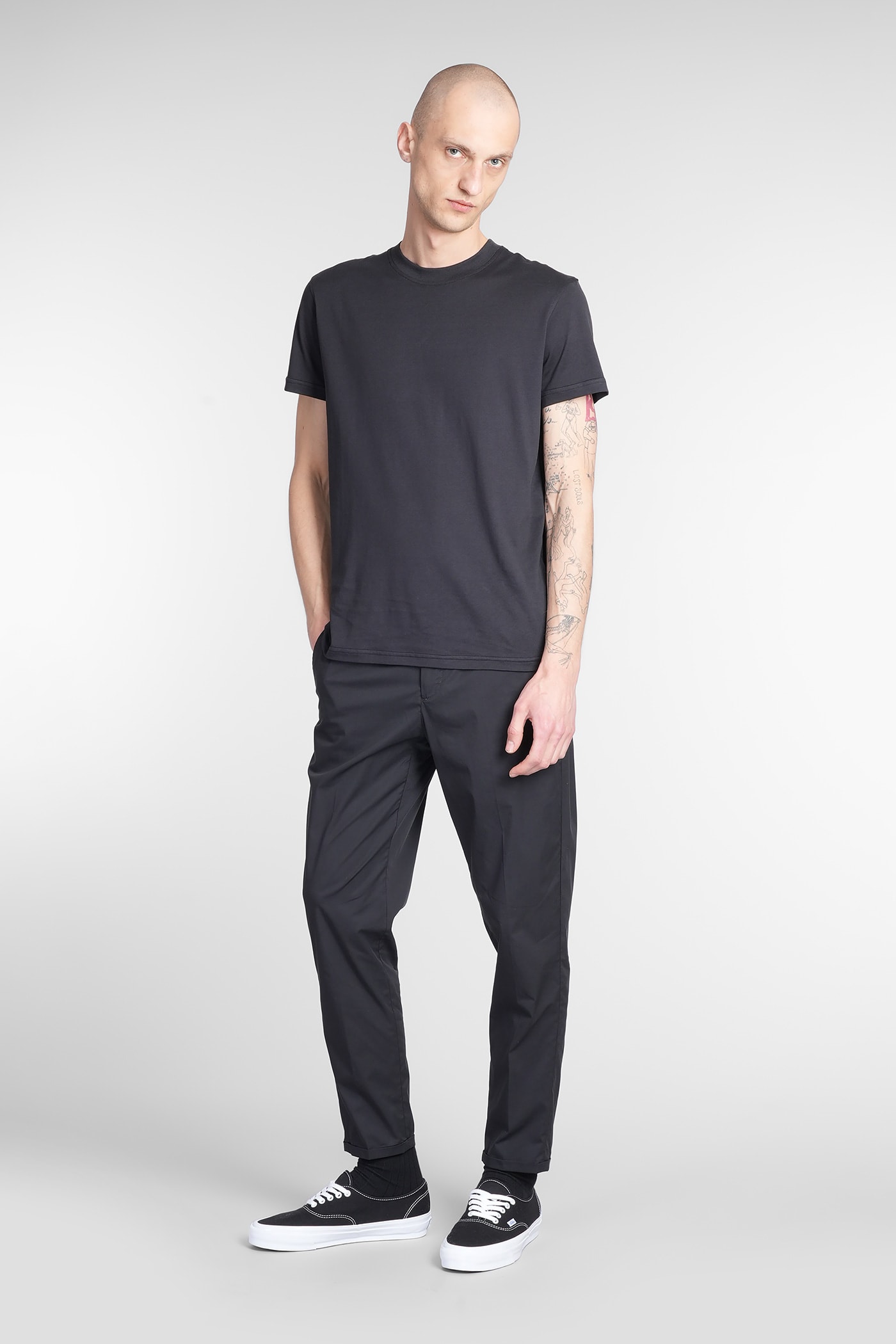 Pt Torino Vd05 Pants In Black Cotton In Black