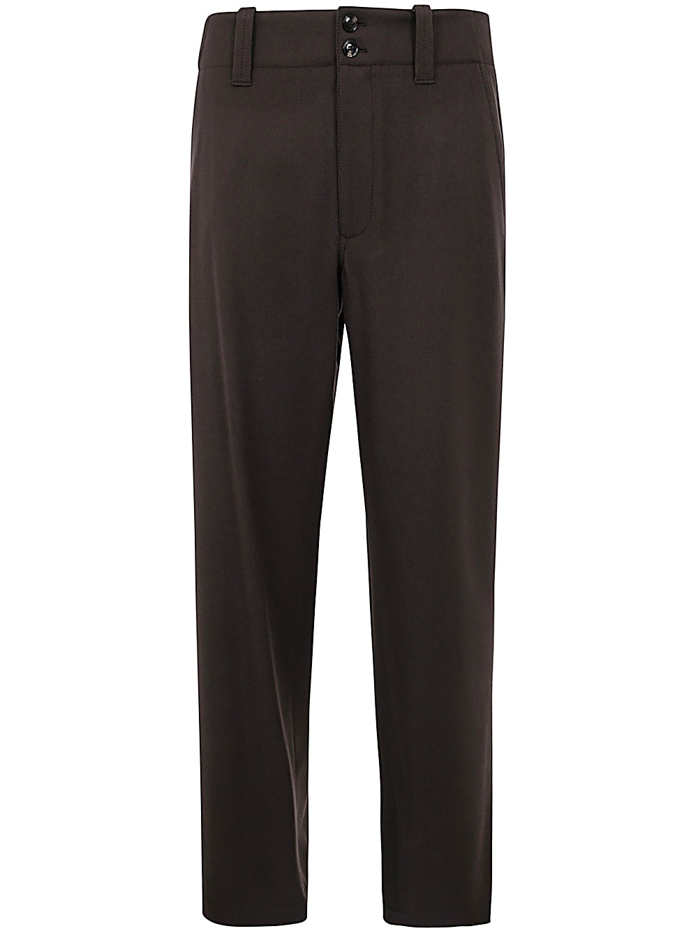 Shop Giorgio Armani Regular Pants In Chocolate