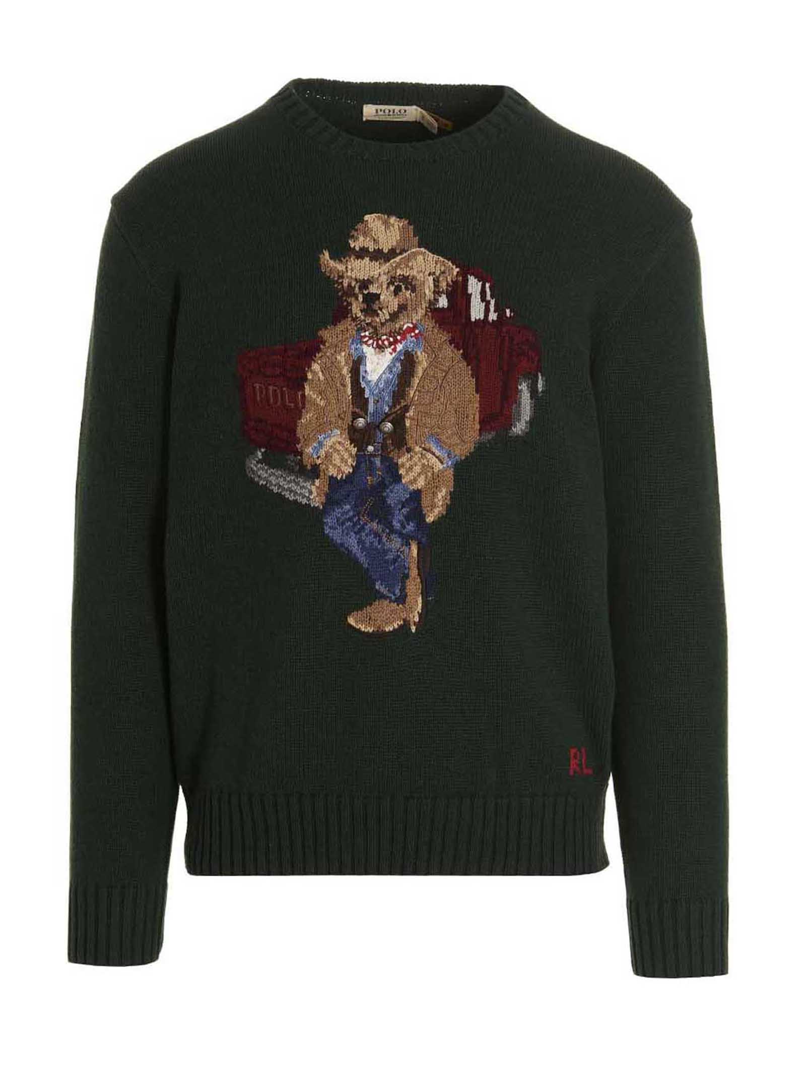 POLO RALPH LAUREN TEDDY EMBROIDERY SWEATER