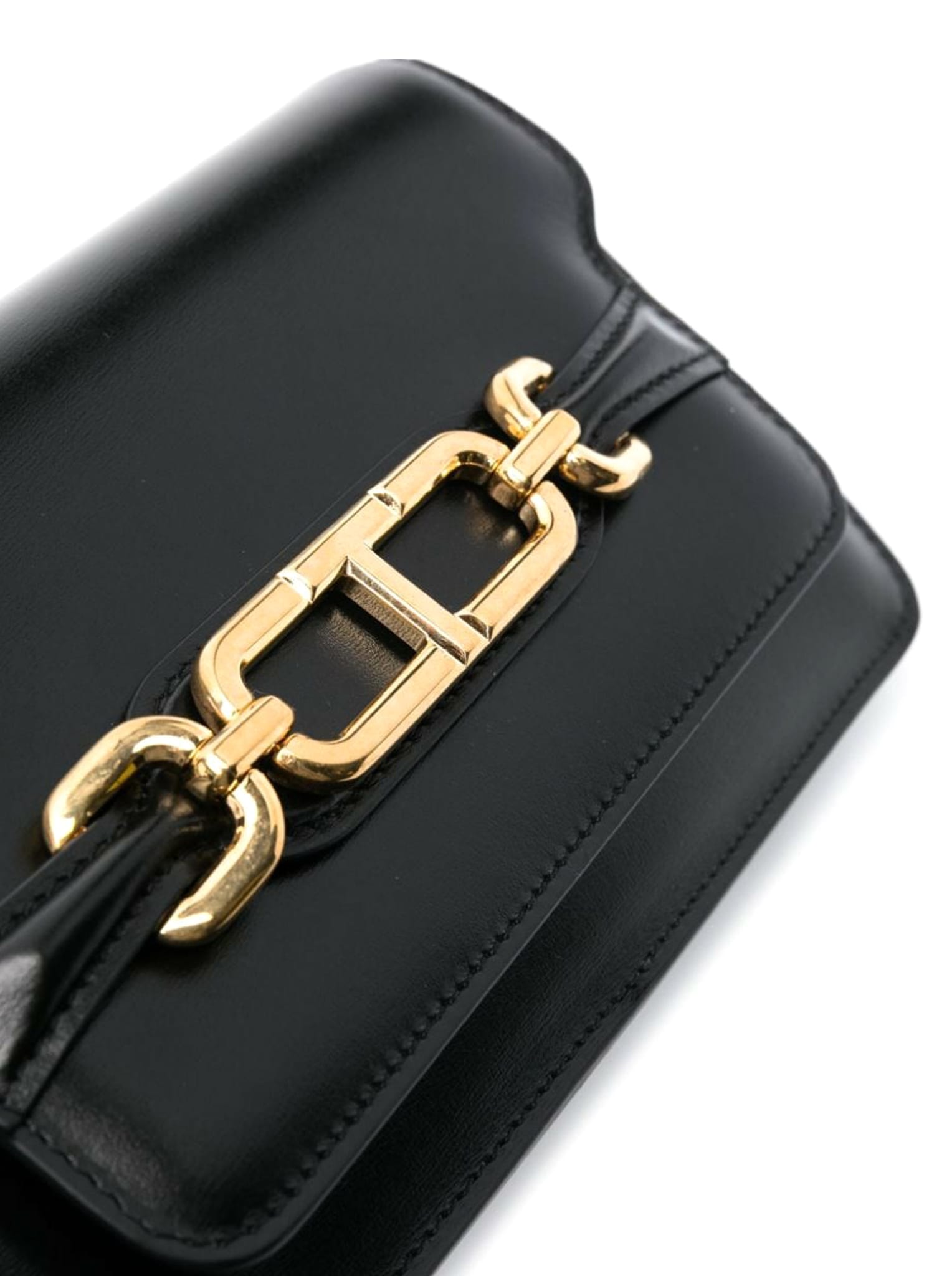 Shop Tom Ford Box Palmellato Small Shoulder Bag In Black