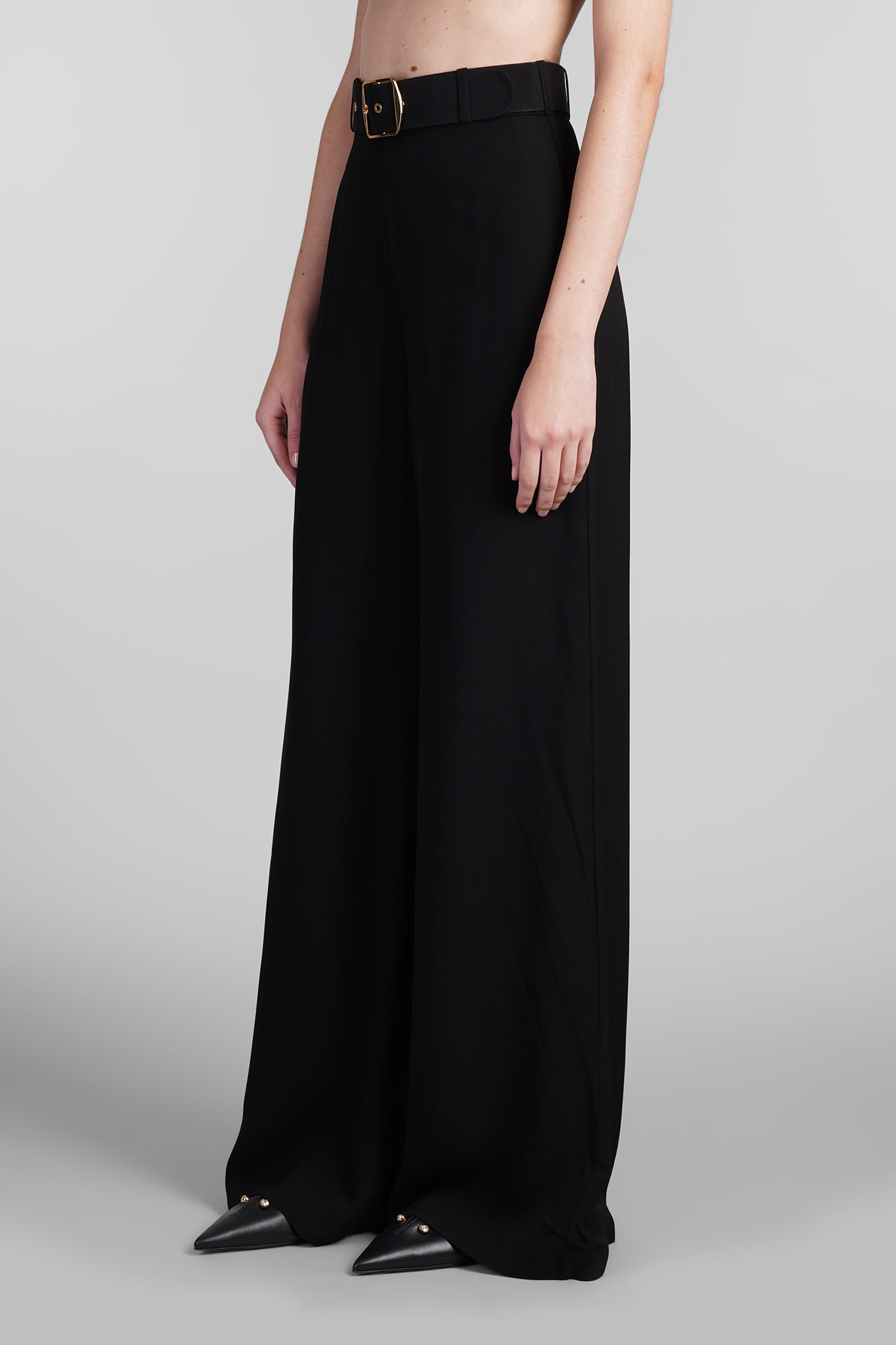 Shop Zimmermann Pants In Black Viscose